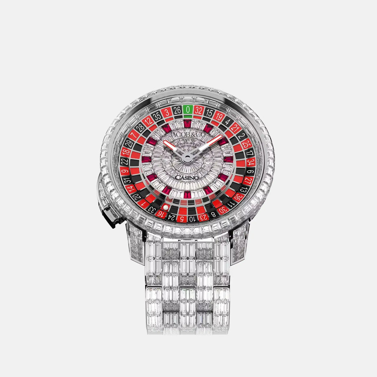 Jacob &amp; Co Casino Tourbillon White Gold Bracelet CA800.39.BD.BB.A39BD