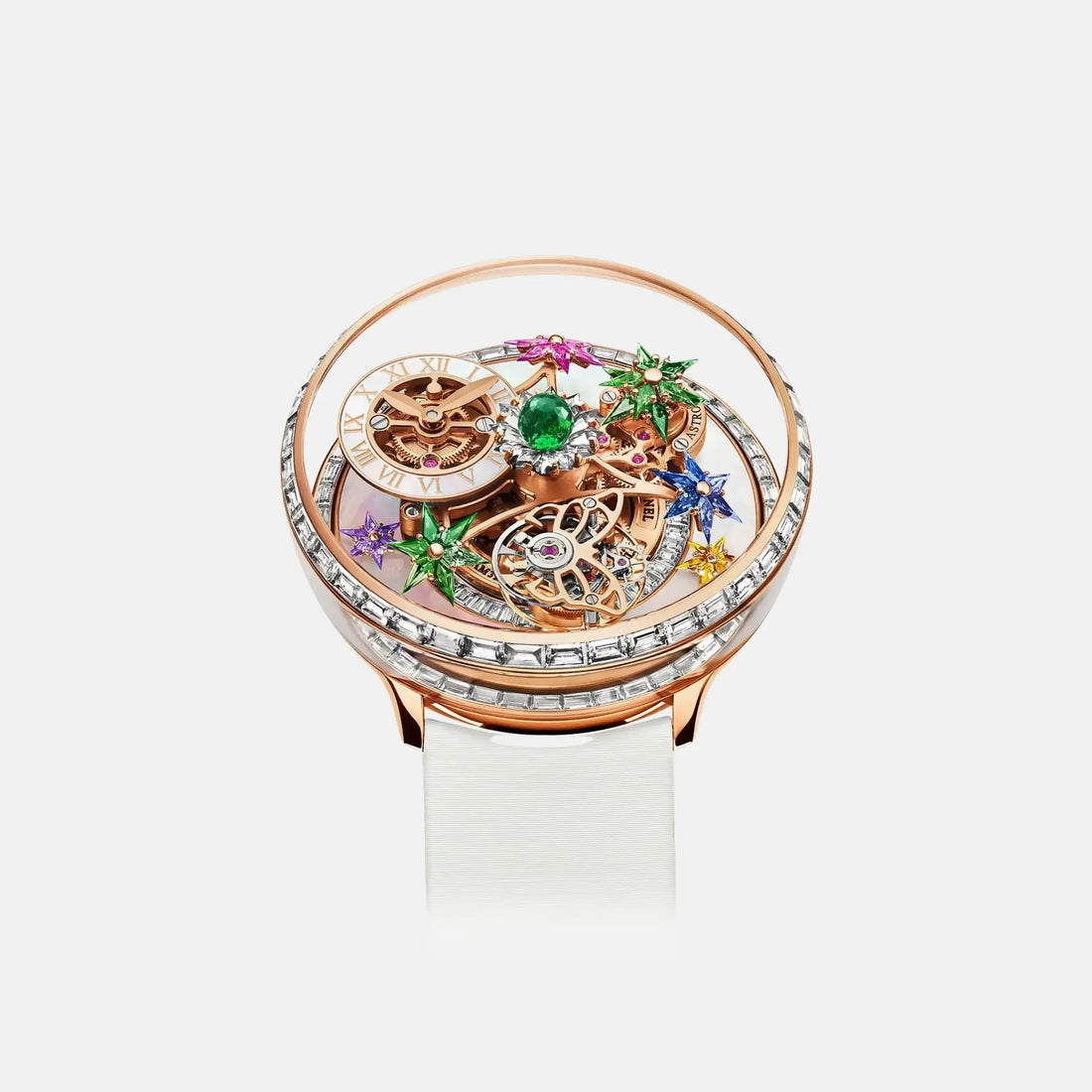 Jacob & Co Fleurs De Jardin Rose Gold Baguette Diamonds