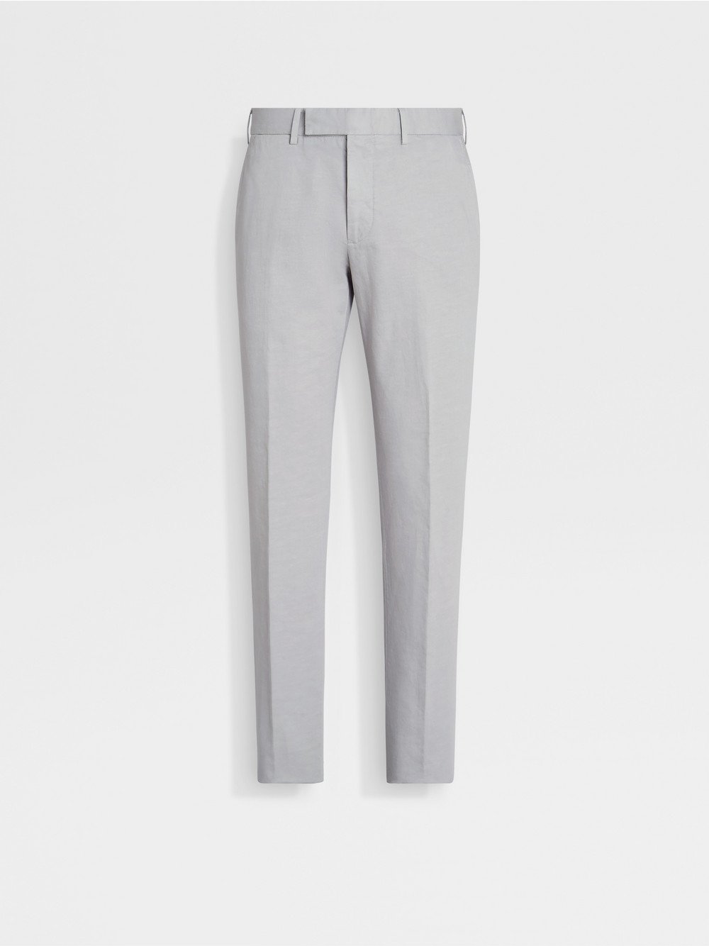 DARK TAUPE SUMMER CHINO COTTON AND LINEN PANTS