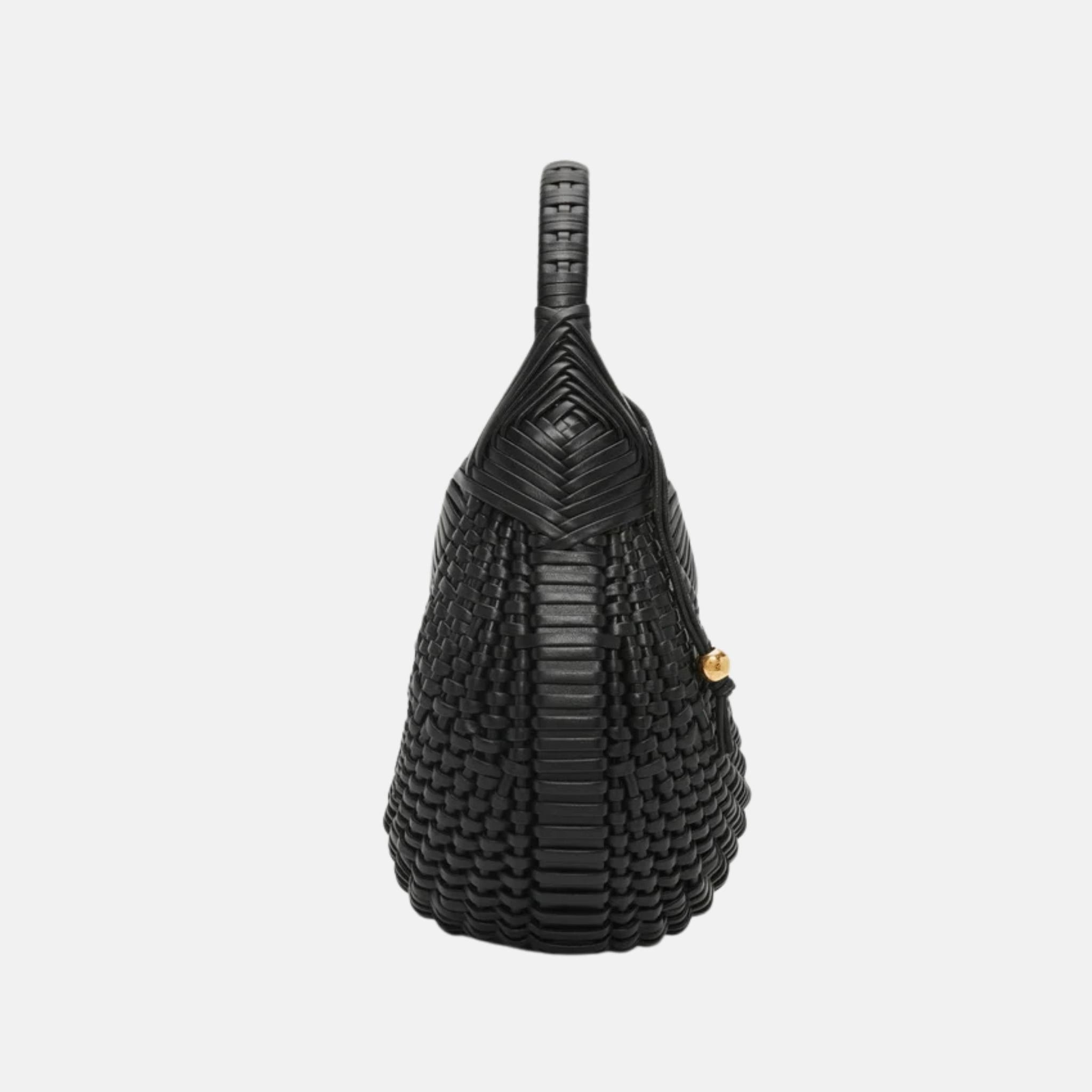 Loewe Diamond Hobo Bag in Calfskin, Black, Side