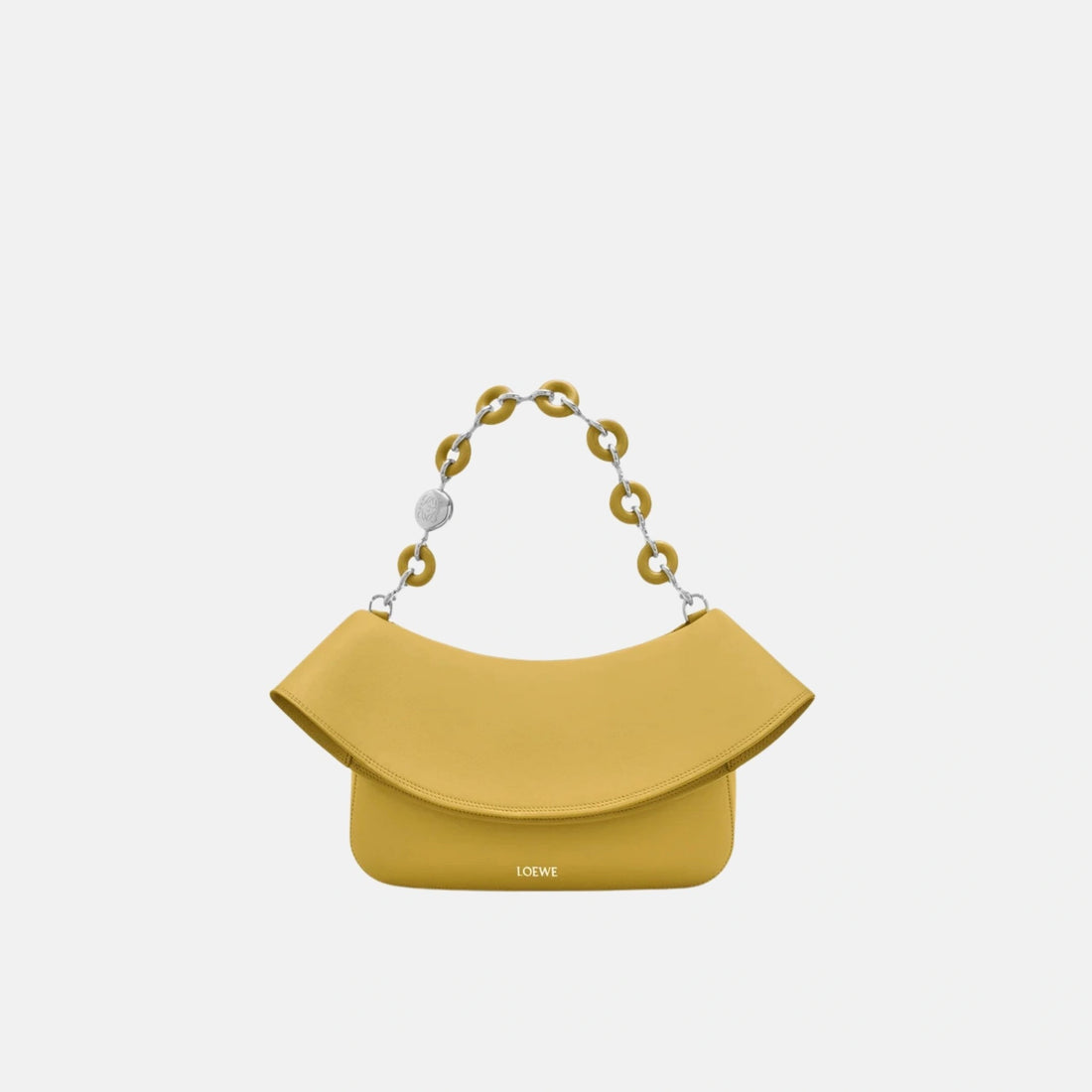 Loewe Medium Ola Bag in Smooth Calfskin, Ginger, Front