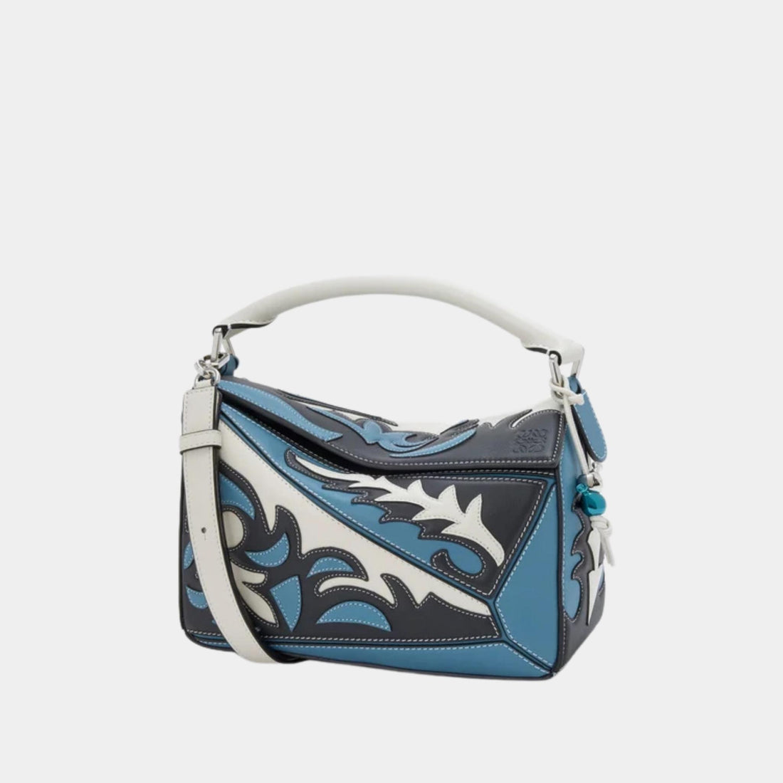 Loewe Puzzle 10 Cowboy Re-edition Bag in Classic Calfskin, Front