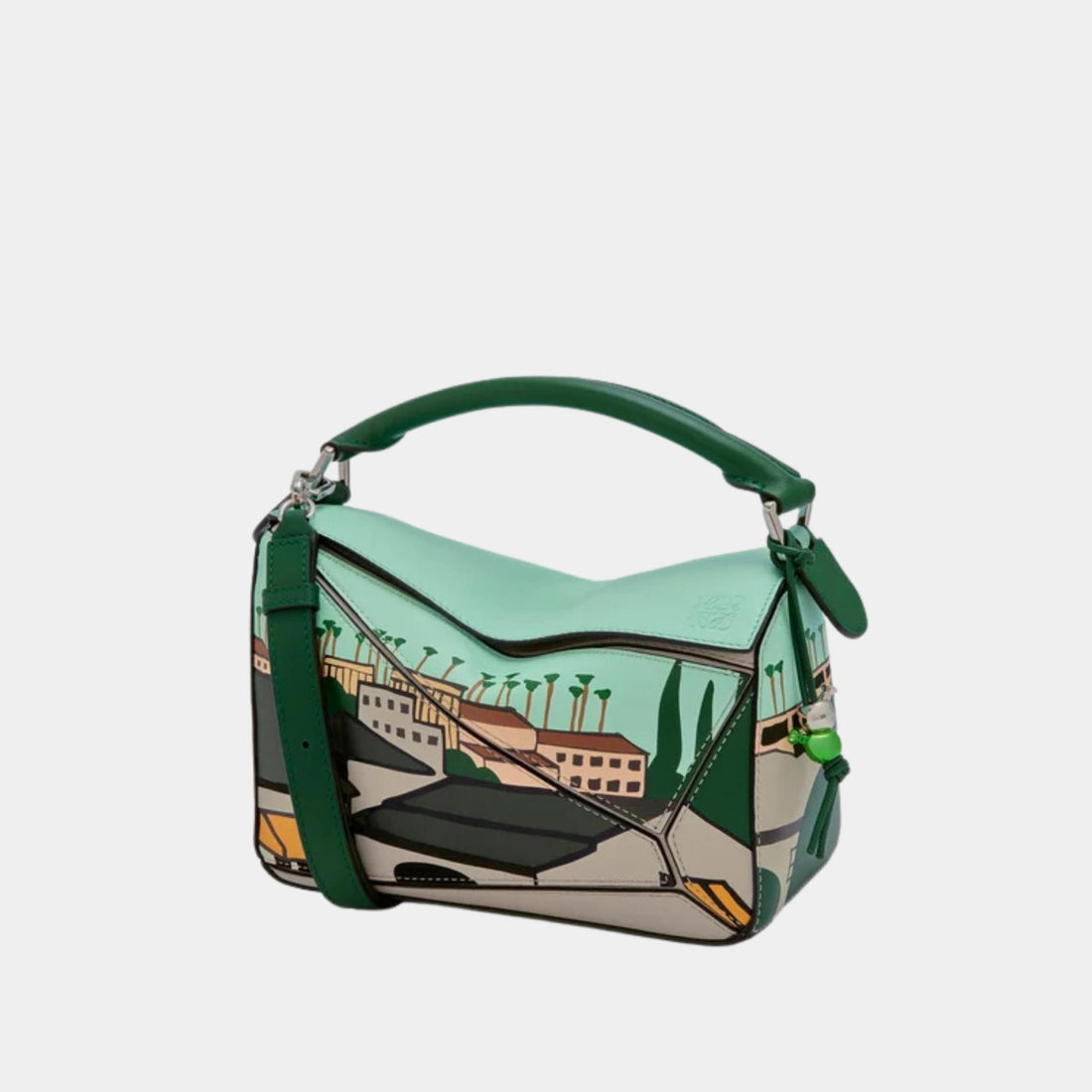 Loewe Puzzle 10 Ken Price Re-edition Bag in Classic Calfskin, Front