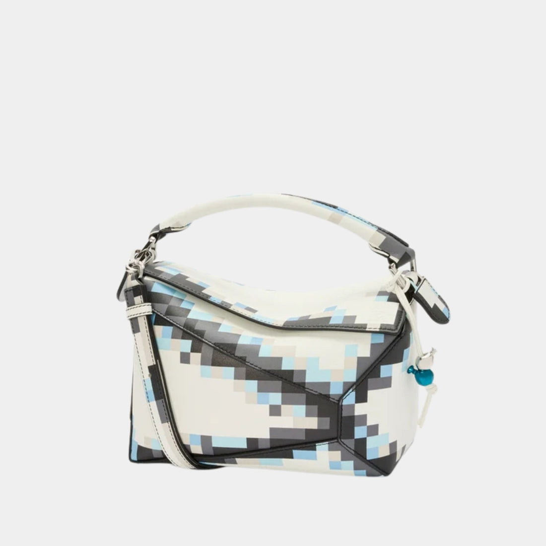 Loewe Puzzle 10 Pixel Re-edition Bag in Nappa Calfskin, Front