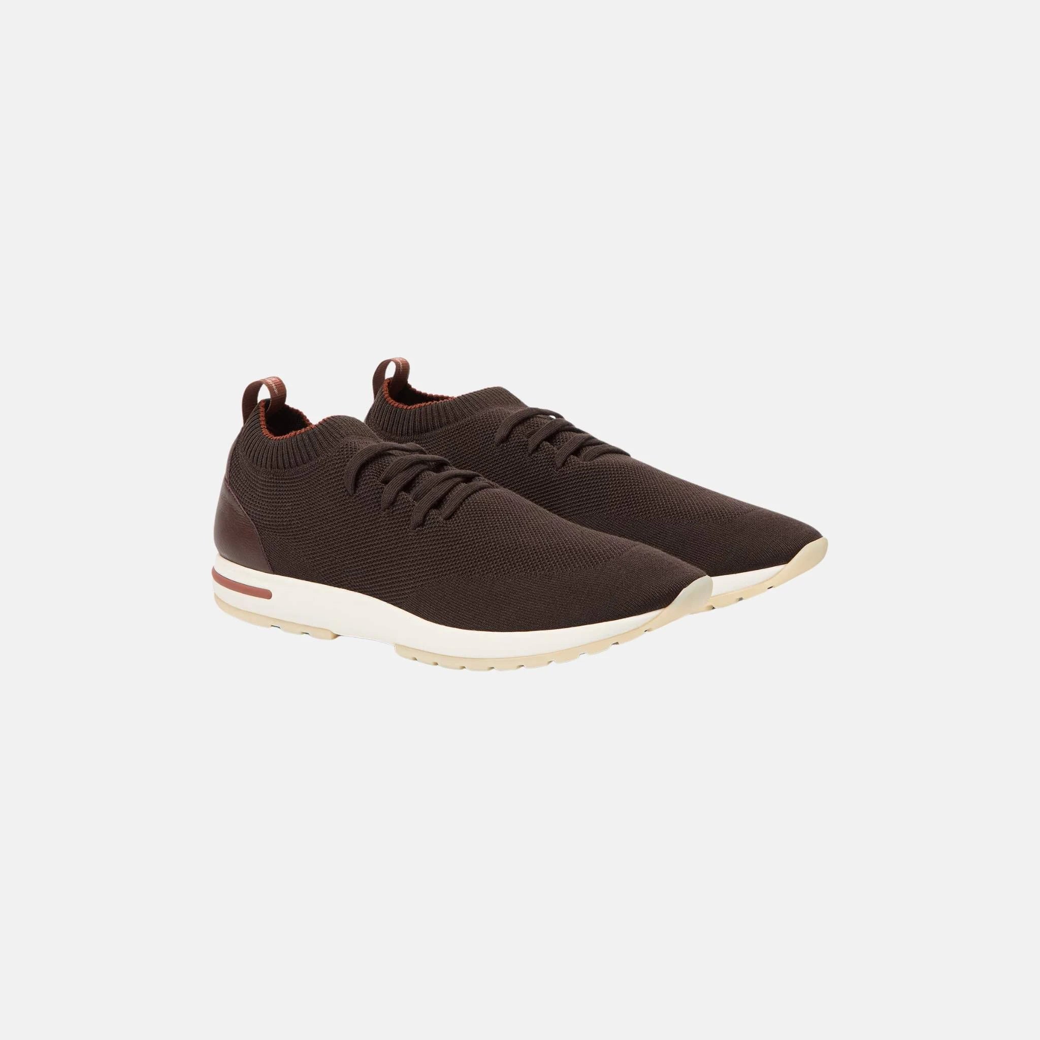 Loro Piana 360 Flexy Walk Sneaker Virgin Wool, Cedar Bronze, Front