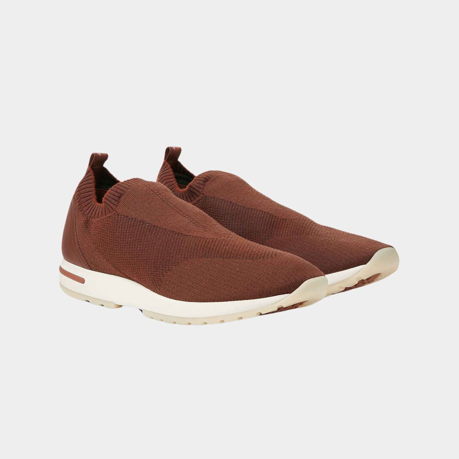 Loro Piana 360 LP Flexy Active Sneaker Virgin Wool, Moka Brown, Front