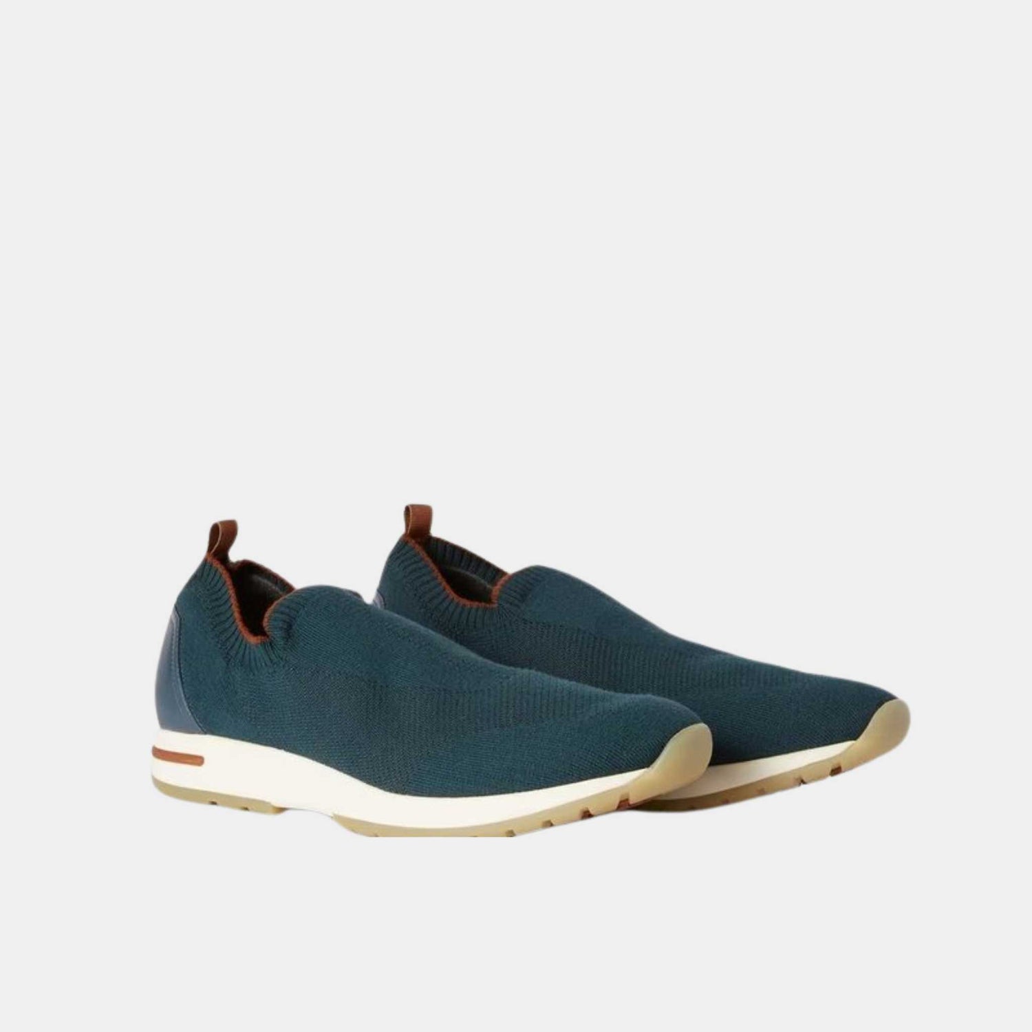 Loro Piana 360 Lp Flexy Active Sneaker Virgin Wool Storm Green, Front, Side