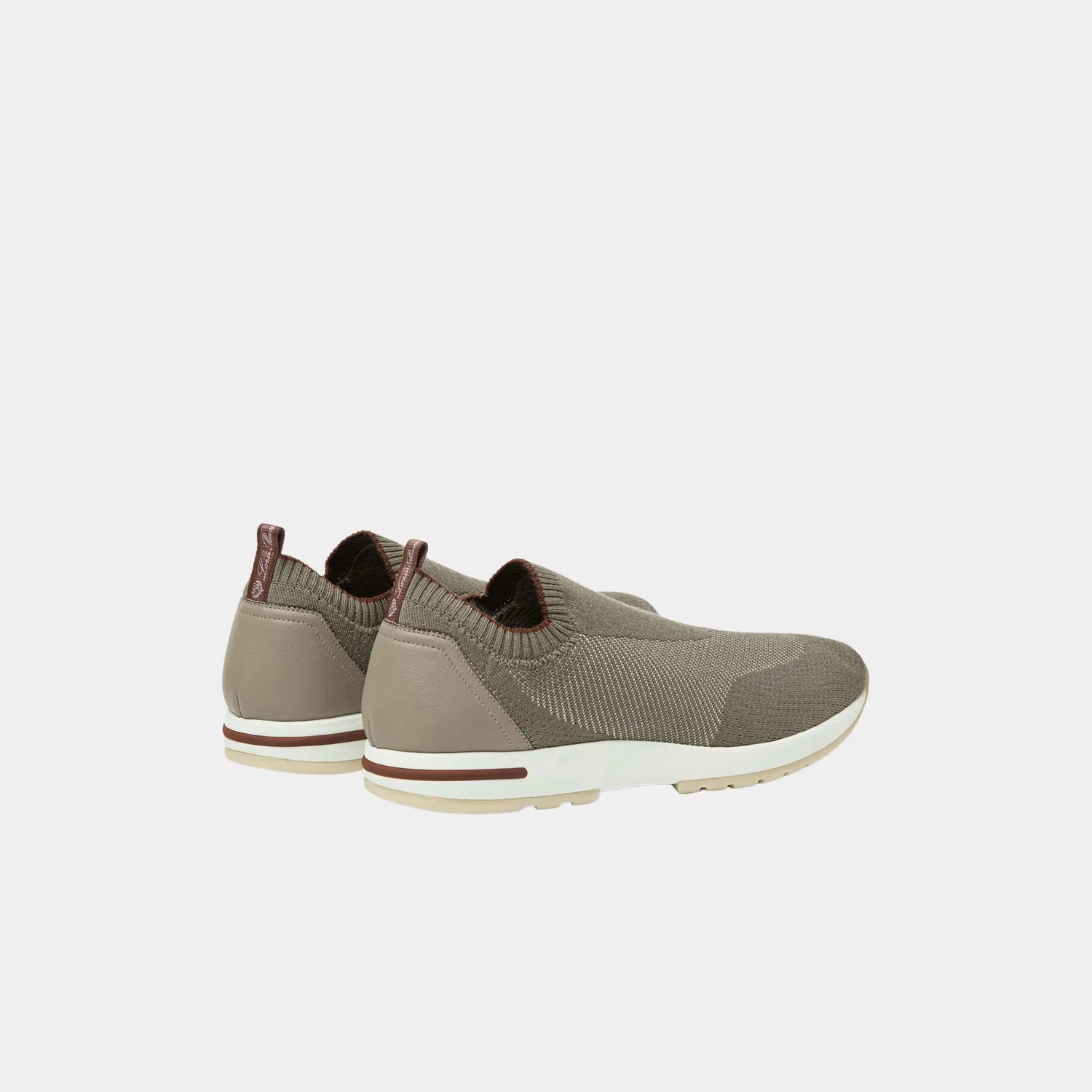Loro Piana 360 LP Flexy Active Sneaker Virgin Wool, Wheat Haze, Back