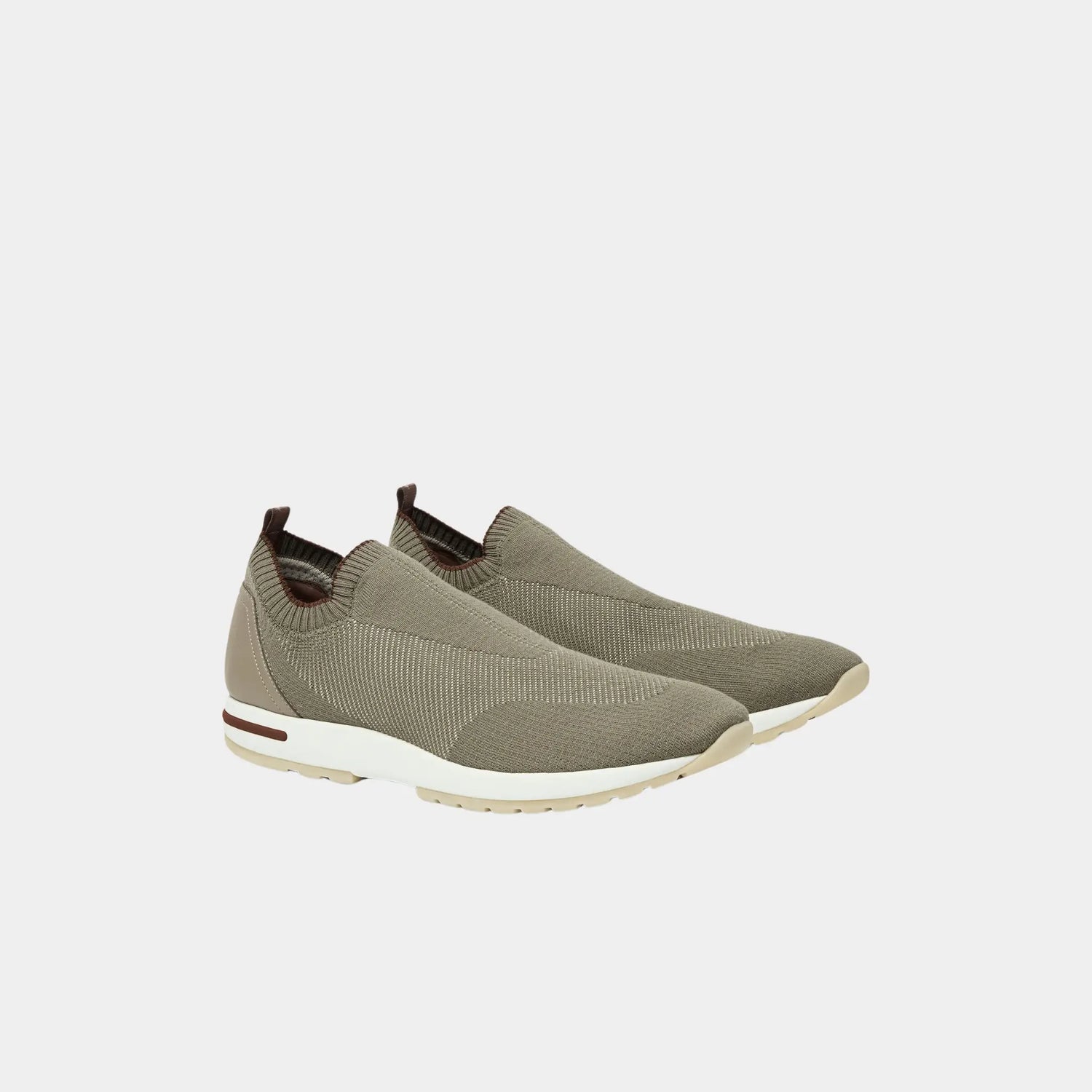 Loro Piana 360 LP Flexy Active Sneaker Virgin Wool, Wheat Haze, Front
