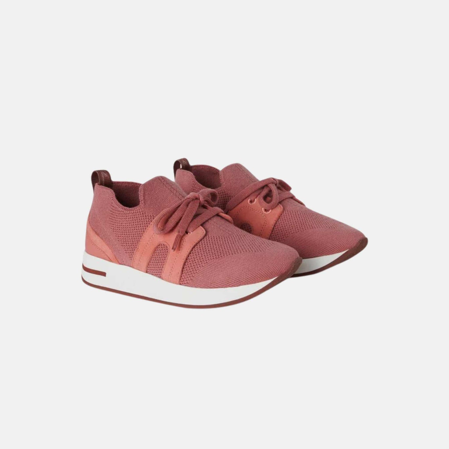 Loro Piana 360 LP Flexy Walk Kids Sneaker Wish Wool, Ruby Sorbet, Front