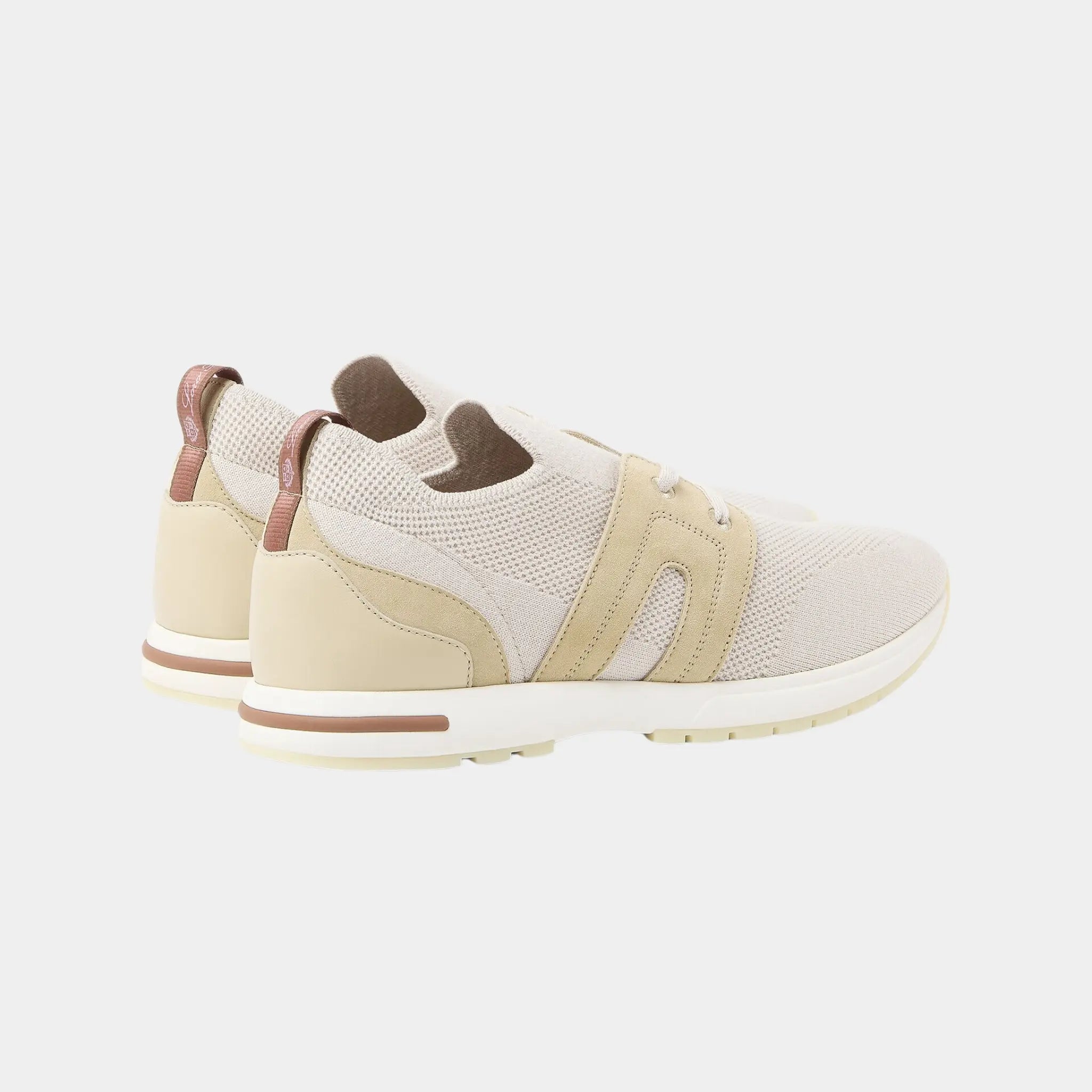 Loro Piana 360 LP Lady Flexy Walk Sneaker in Virgin Wool, Ancient Sandstone, Back