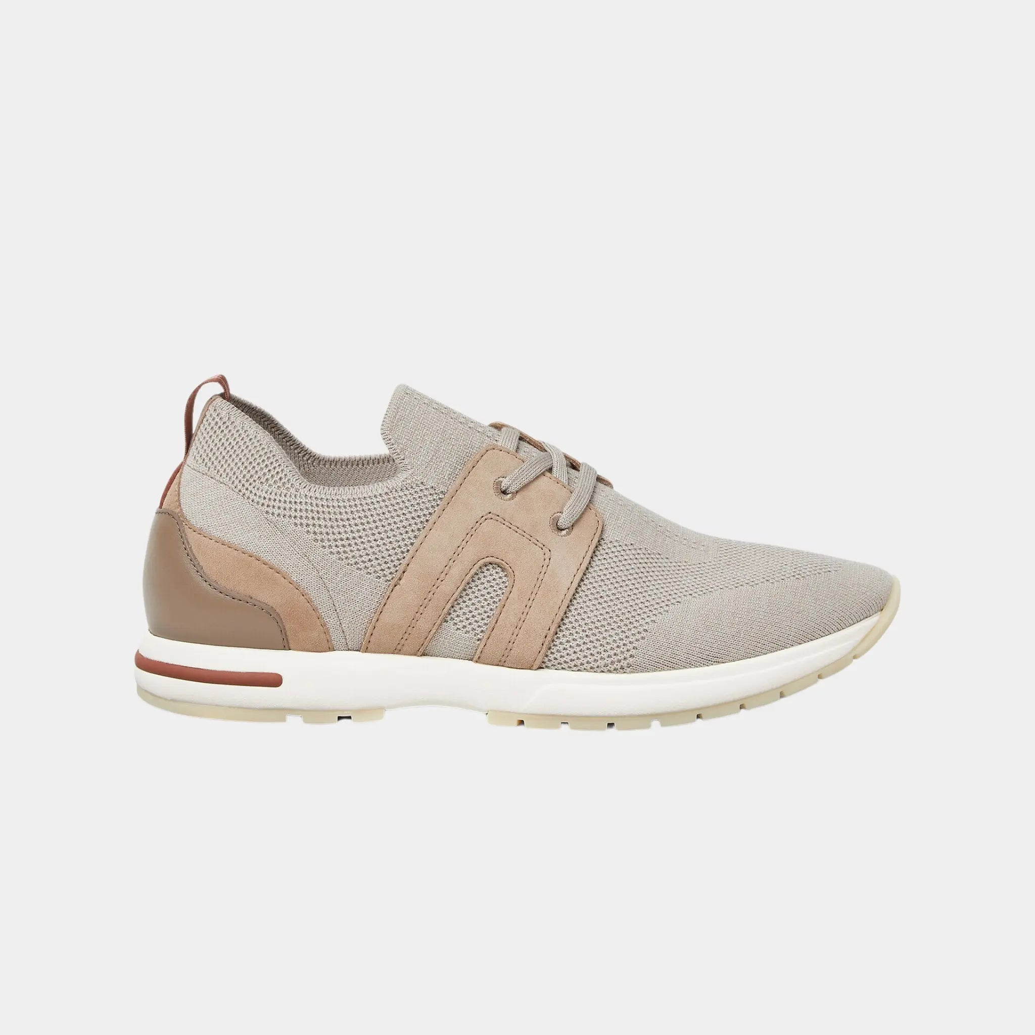 Loro Piana 360 LP Lady Flexy Walk Sneaker Virgin Wool, Dove, Side