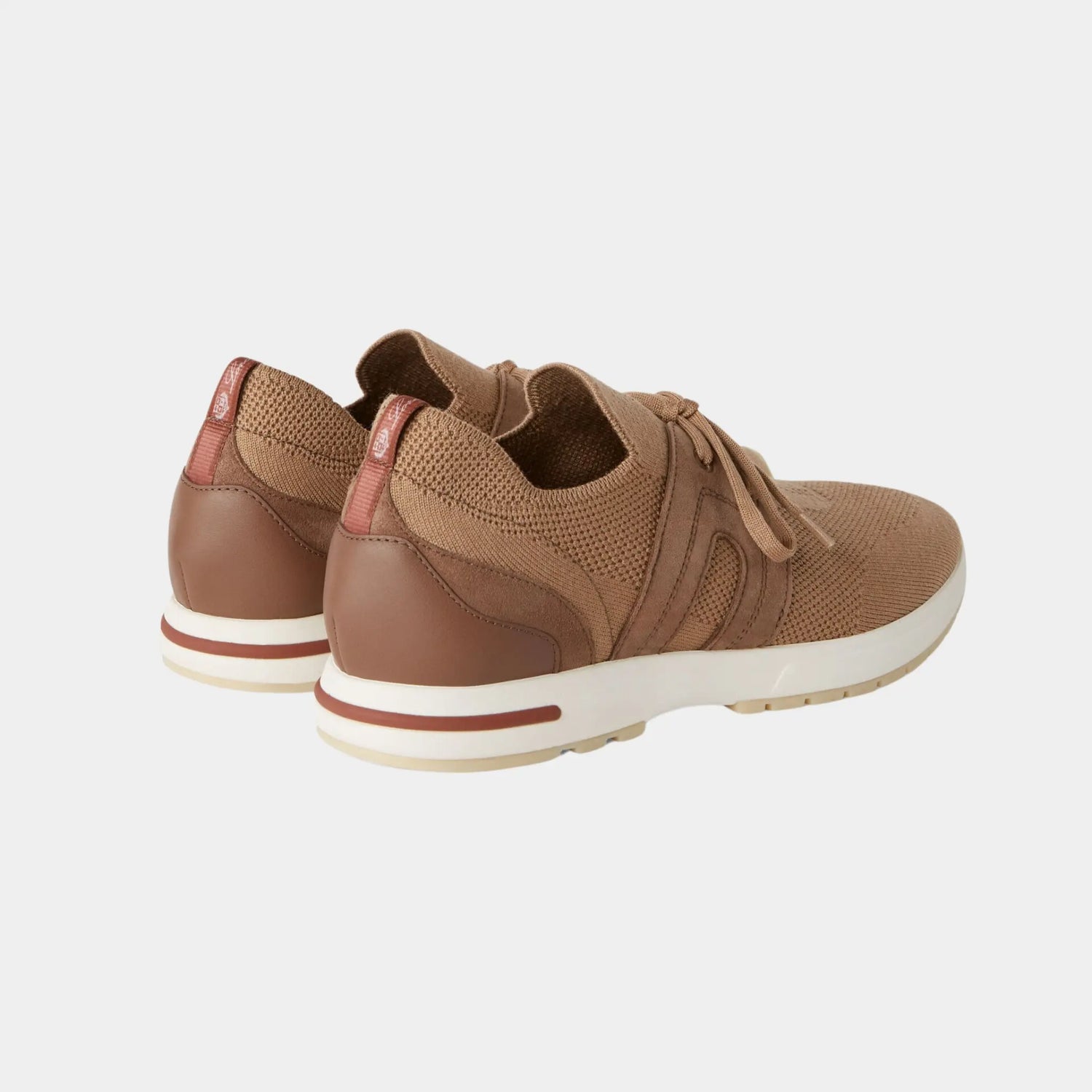 Loro Piana 360 LP Lady Flexy Walk Sneaker Virgin Wool, Dusty Camel, Back