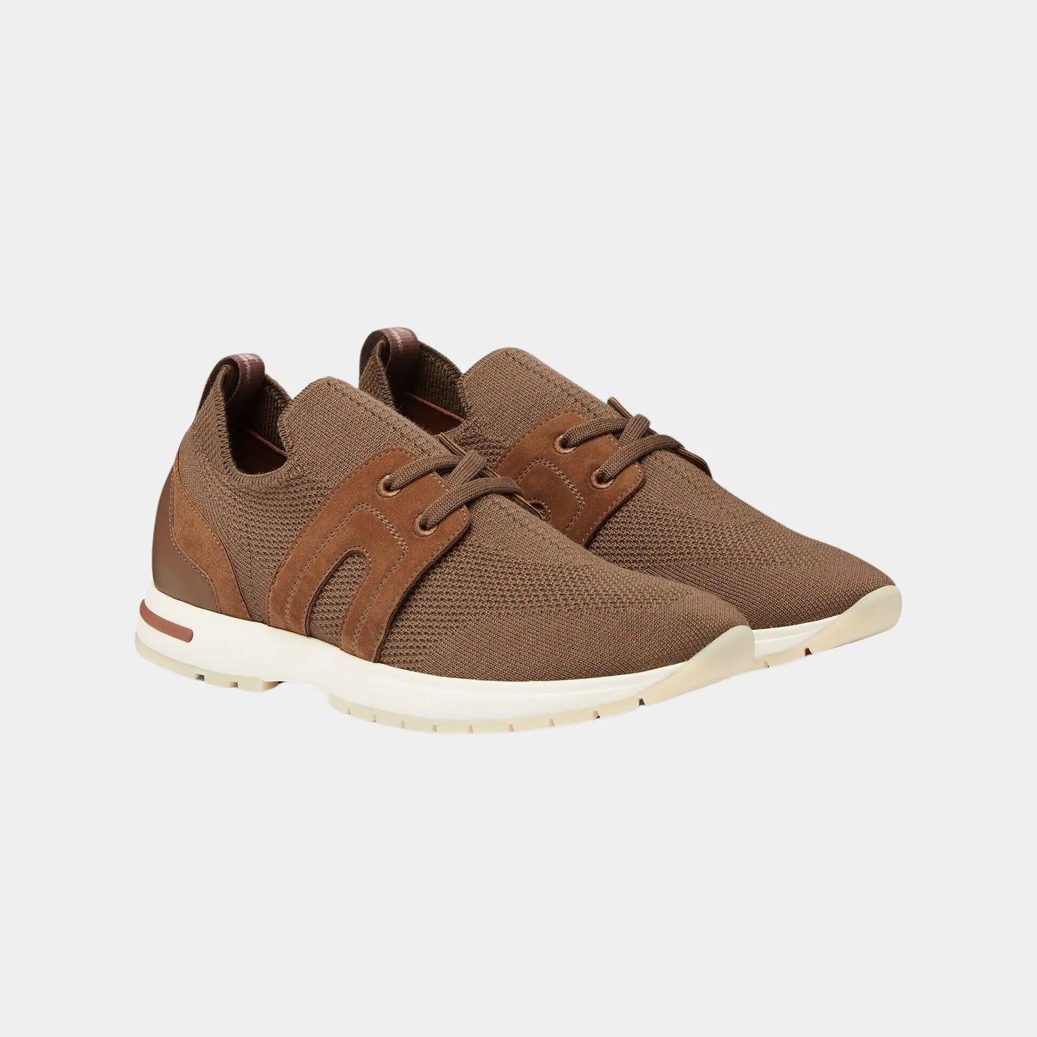 Loro Piana 360 LP Lady Flexy Walk Sneaker Virgin Wool, Mole, Front