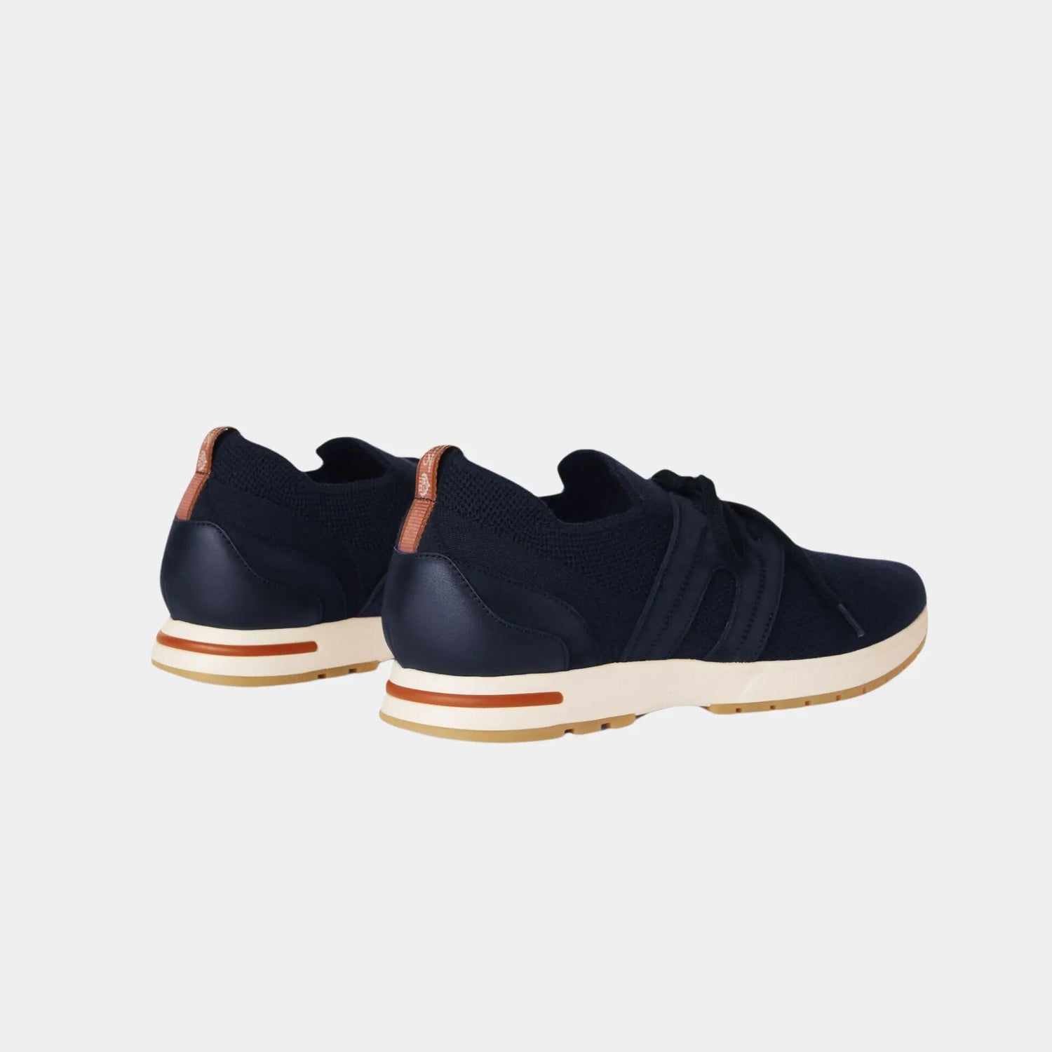 Loro Piana 360 LP Lady Flexy Walk Sneaker in Virgin Wool, Navy Blue, Back