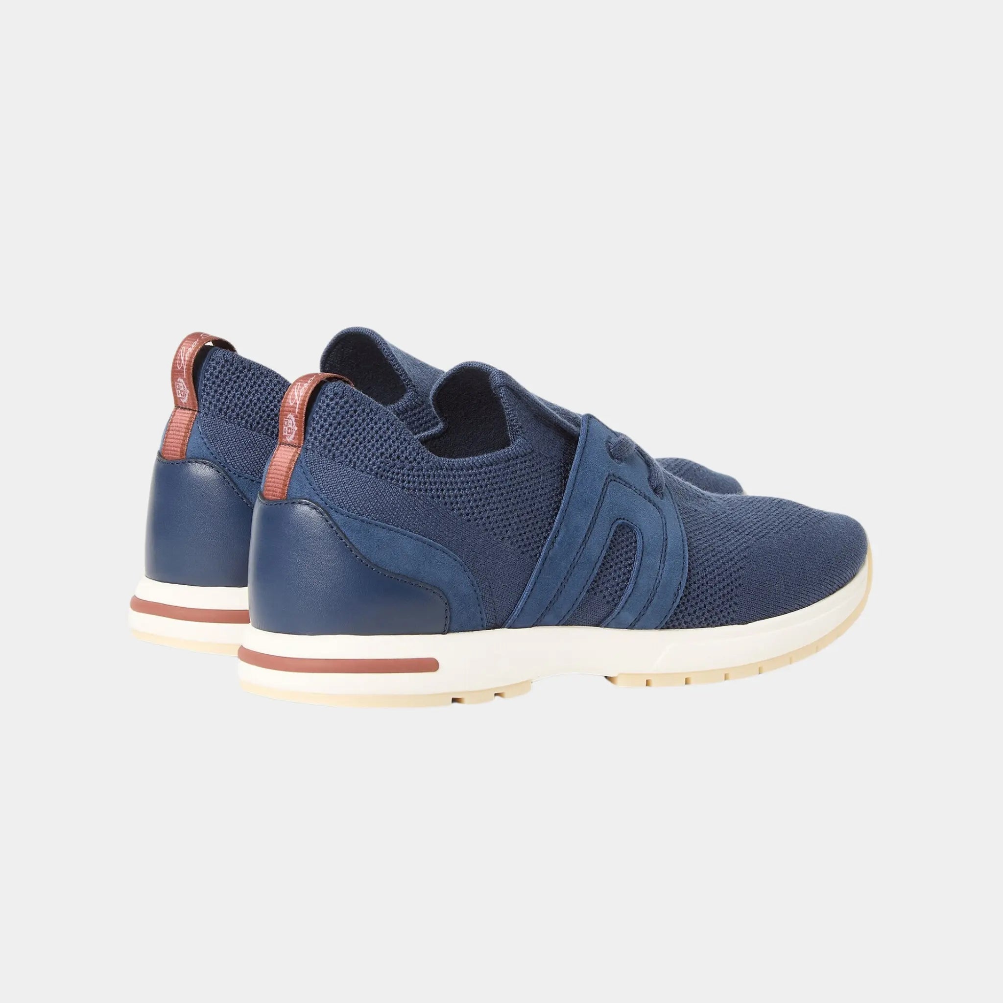 Loro Piana 360 LP Lady Flexy Walk Sneaker in Virgin Wool, Ocean Cavern, Back