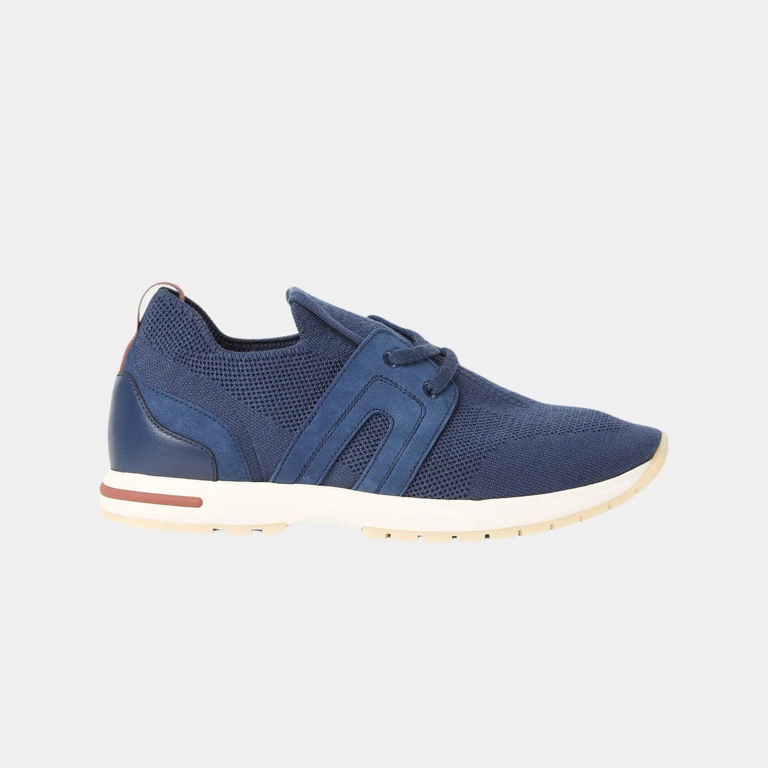 Loro Piana 360 LP Lady Flexy Walk Sneaker in Virgin Wool, Ocean Cavern, Side