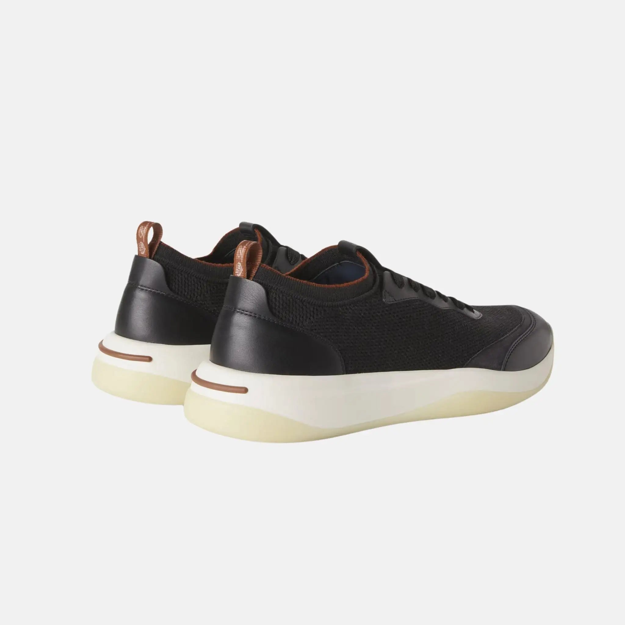 Loro Piana 410 LP Walk Wish Sneaker Virgin Wool, Caviar, Back