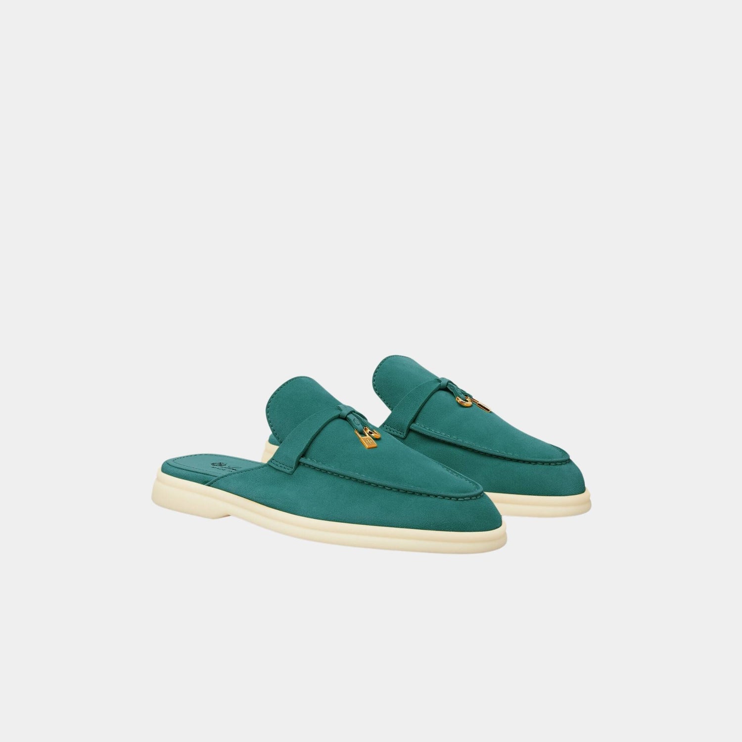Loro Piana Babouche Charms Walk Loafers Suede, Jazz Club, Front