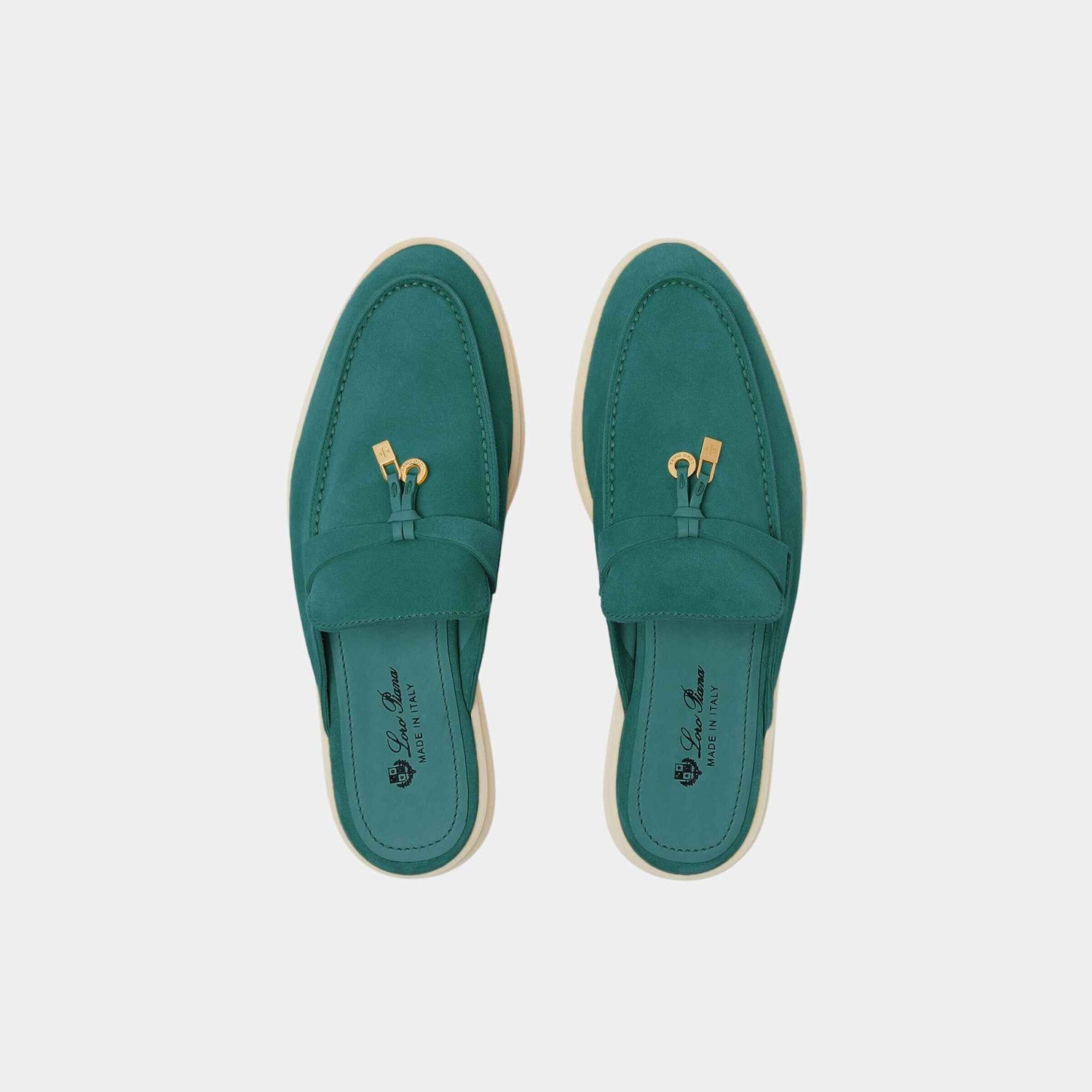 Loro Piana Babouche Charms Walk Loafers Suede, Jazz Club, Top