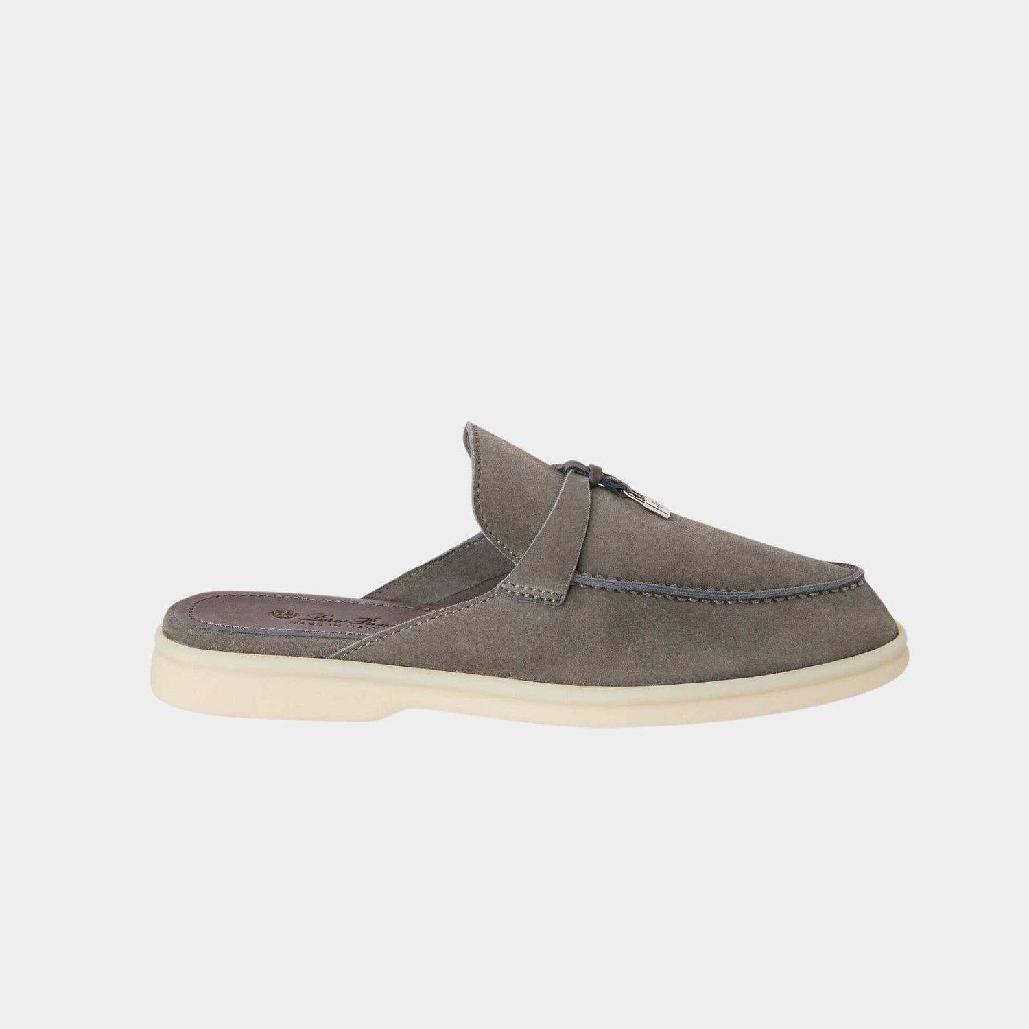 Loro Piana Babouche Charms Walk Loafers Suede, Shade Grown, Side