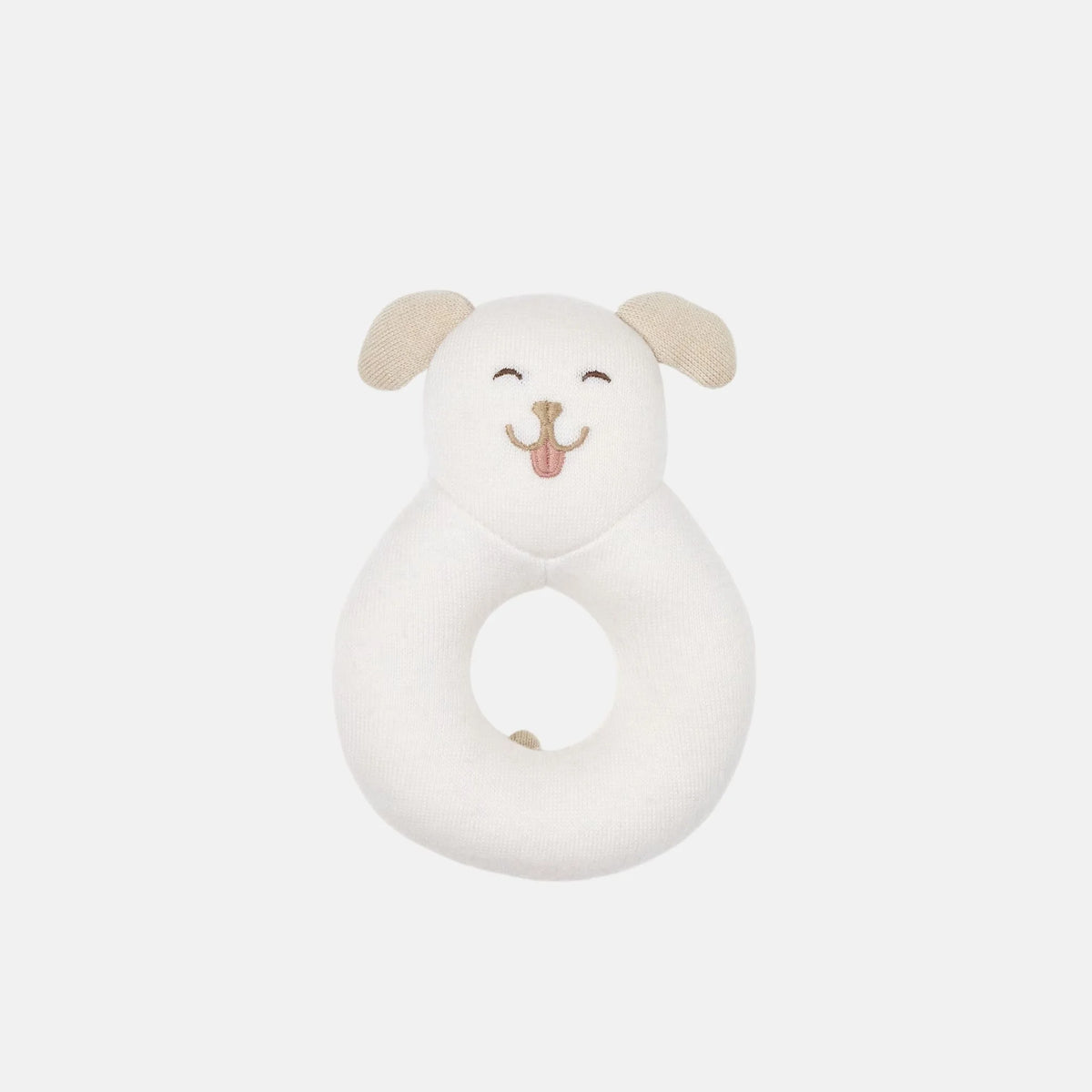 Baby Dog Rattle Virgin Wool