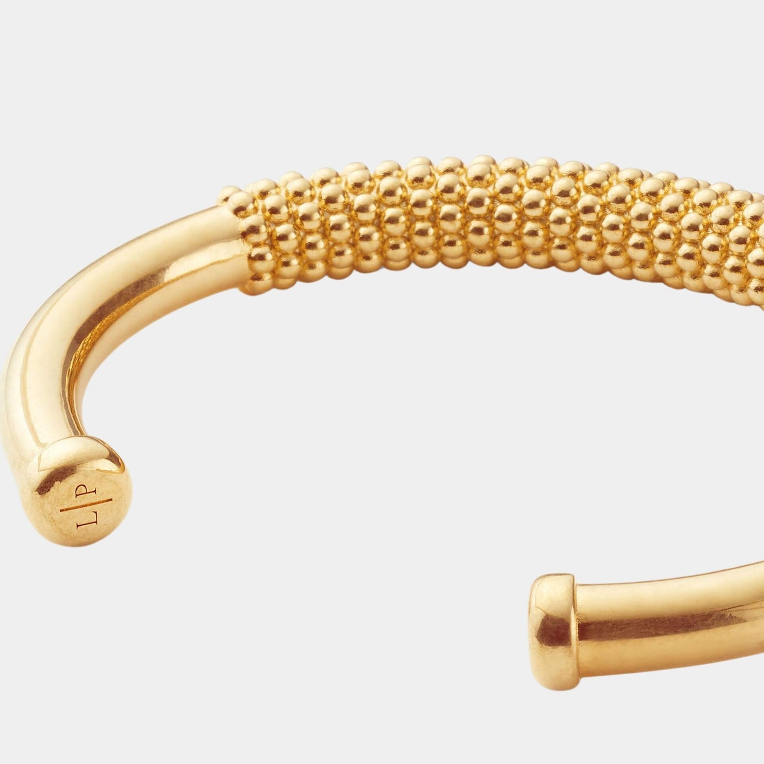 Loro Piana Bubble Bracelet Brass, Soft Gold, Close