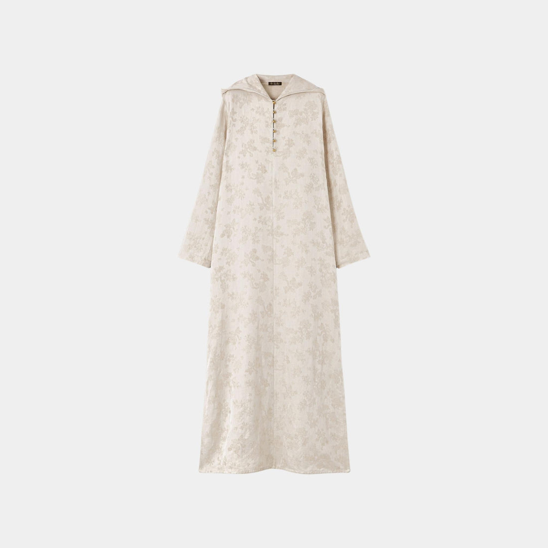 Loro Piana Cleo Dress Linen Silk, Light Hazelnut, Front