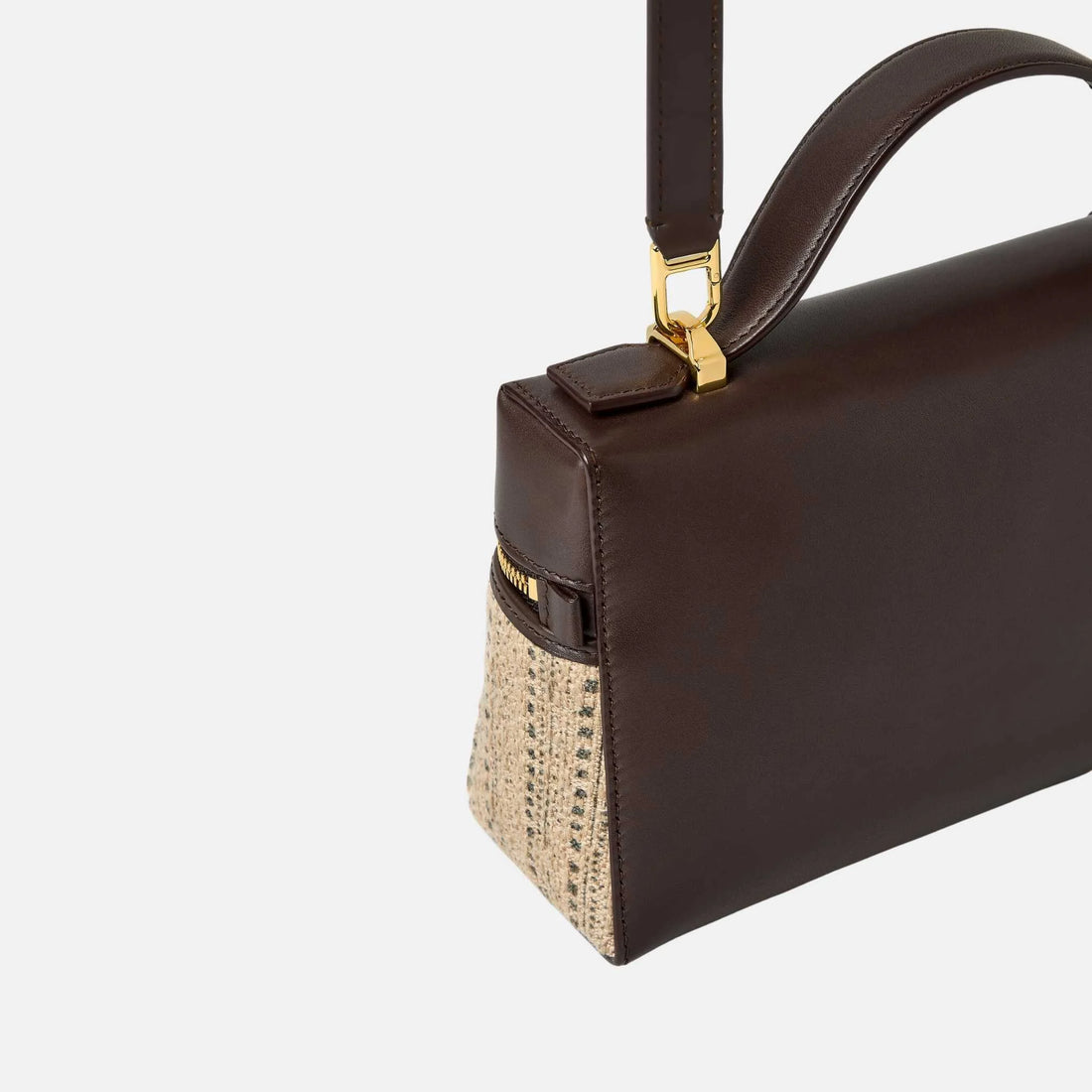 Loro Piana حقيبة Extra Bag L23 من الصوف والحرير، إغلاق خلفي