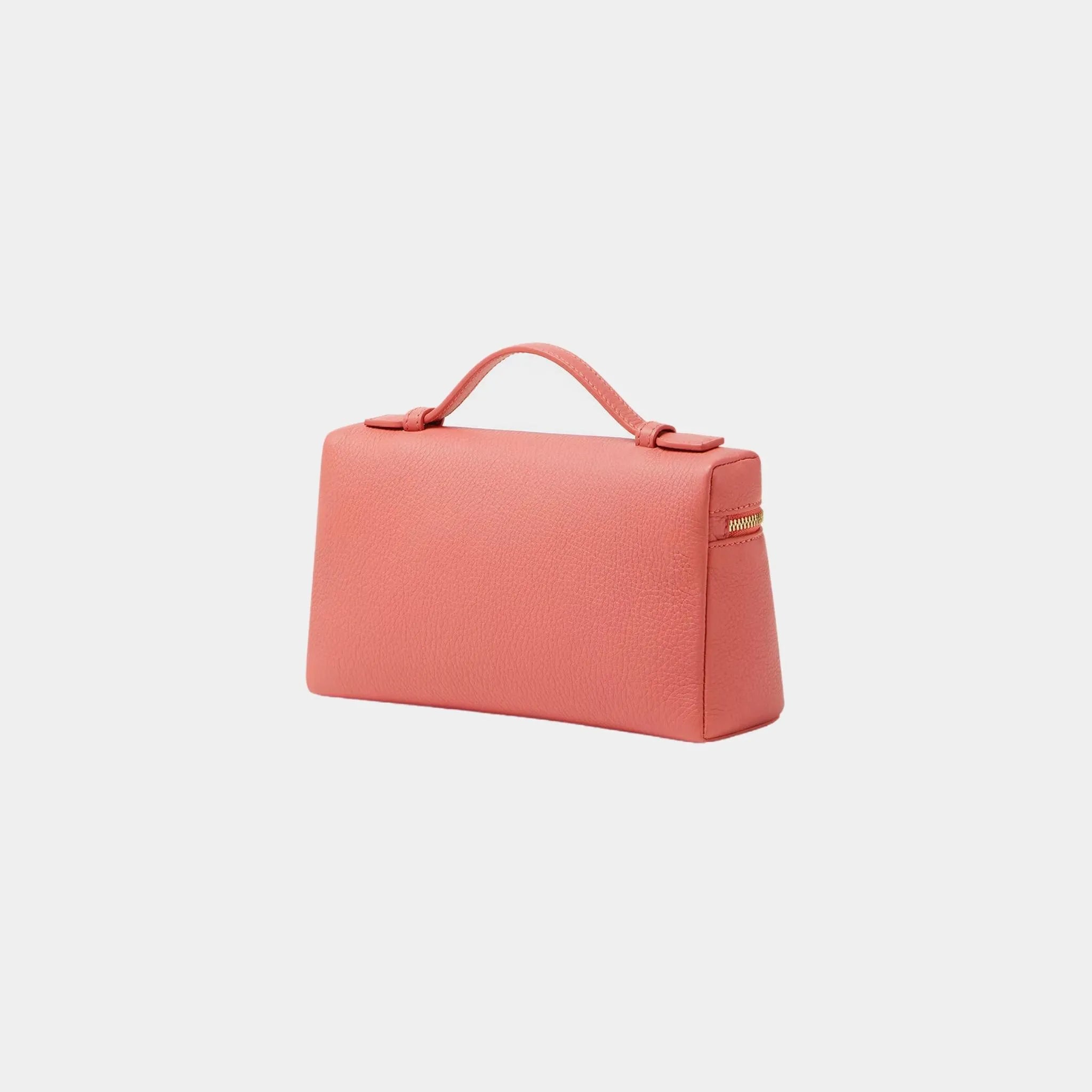 Loro Piana Extra Pocket L19 Grained Calfskin, Dark Bubblegum, Sun Gold, Back