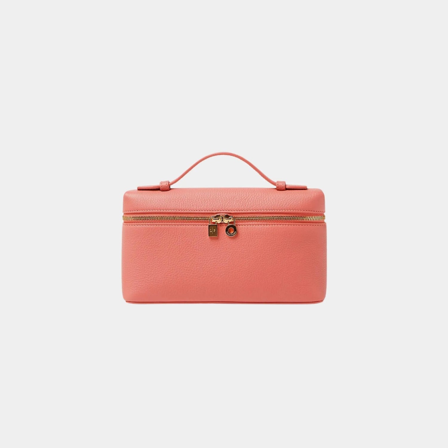 Loro Piana Extra Pocket L19 Grained Calfskin, Dark Bubblegum, Sun Gold, Front