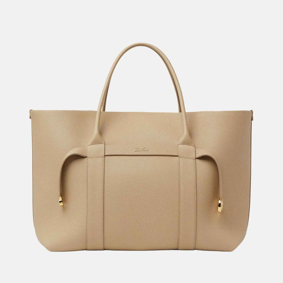 Loro Piana Ghiera Shopper Large in Calfskin, Front