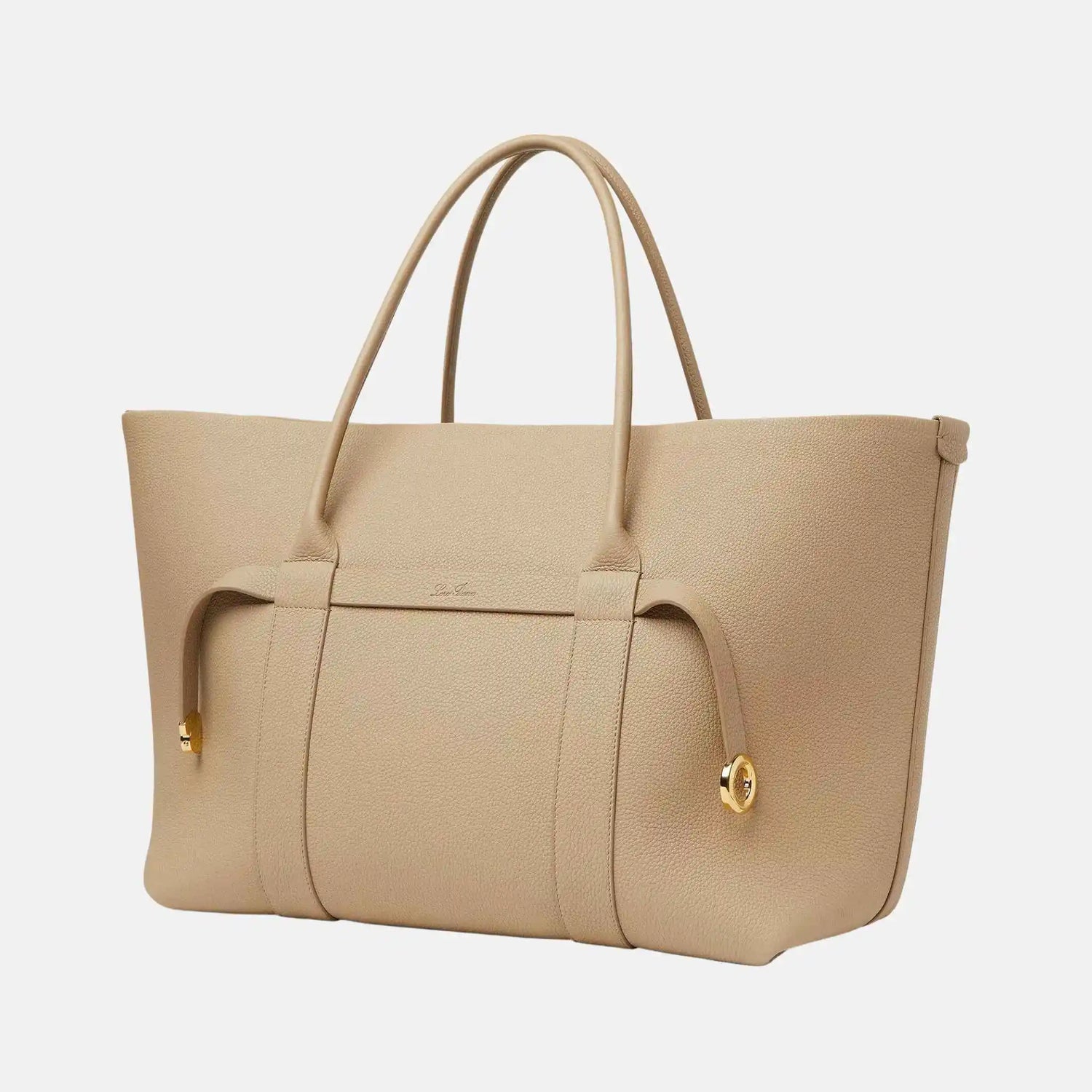 Loro Piana Ghiera Shopper Large in Calfskin, Side