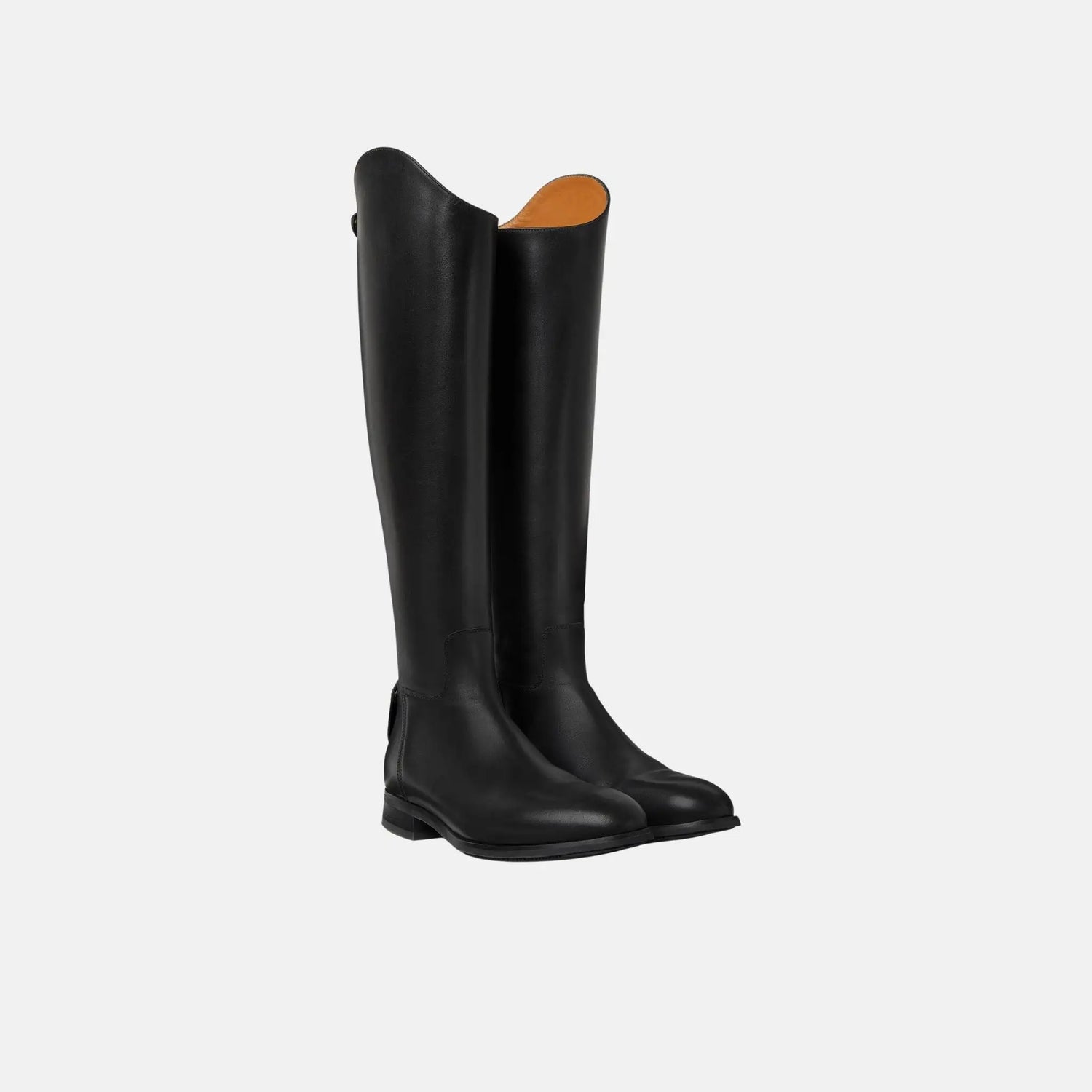 Loro Piana Horseriding High Boot Calfskin, Black, Front