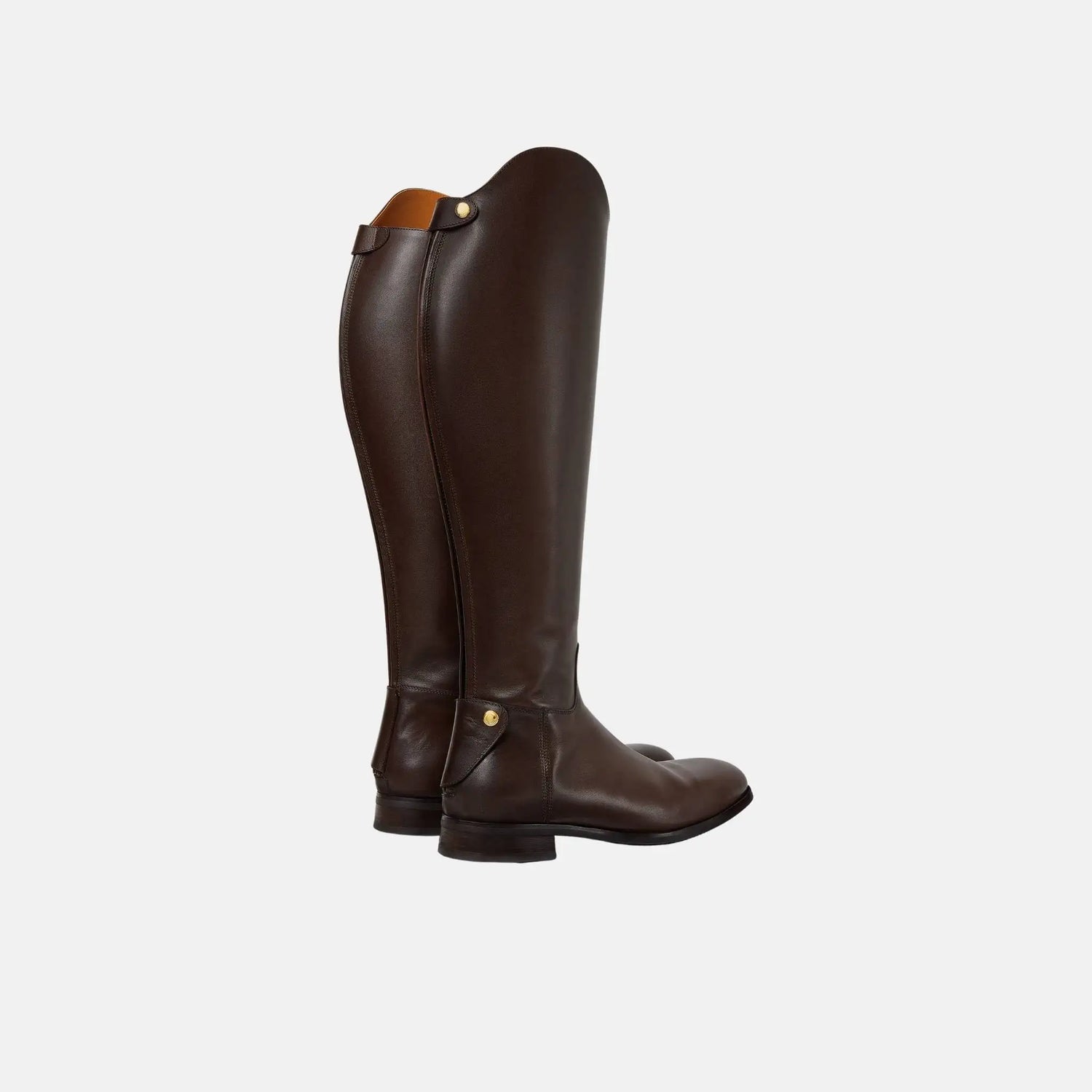 Loro Piana Horseriding High Boot Calfskin, French Coffee, Back