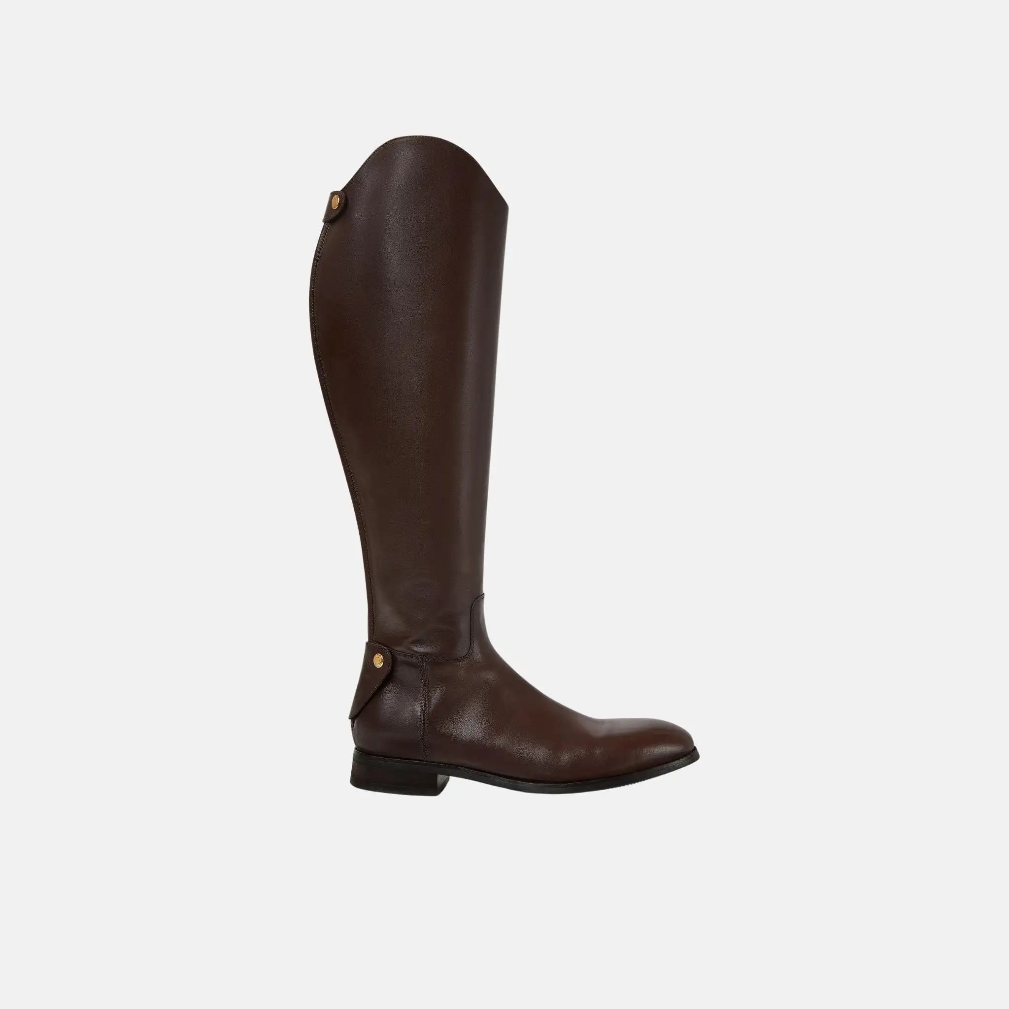 Loro Piana Horseriding High Boot Calfskin, French Coffee, Side