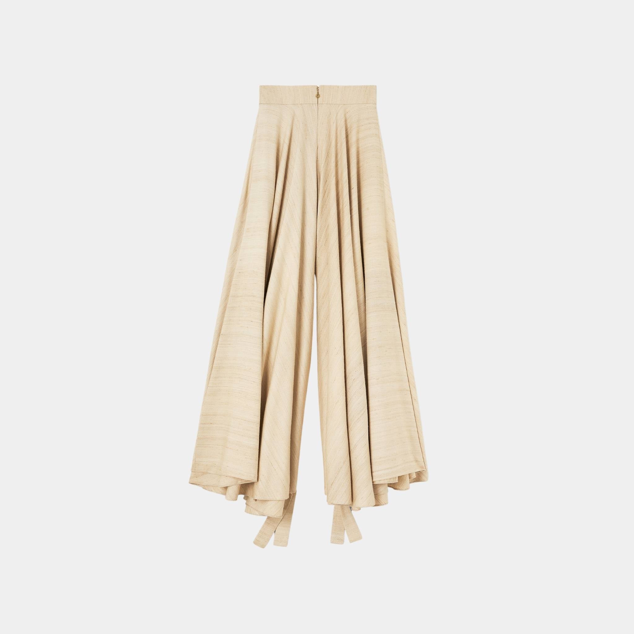 Loro Piana Jarrett Trousers Silk, Birch Bark, Back