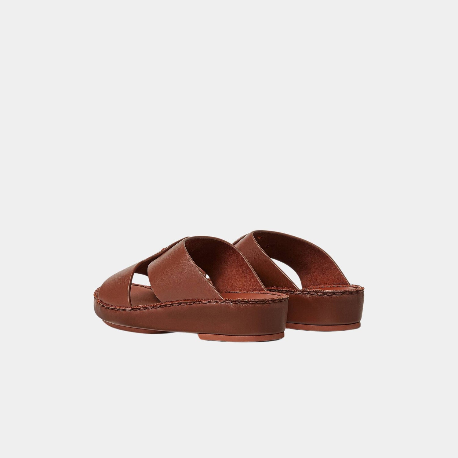 Loro Piana Kids New Heart Sandal Calfskin, Leather, Back