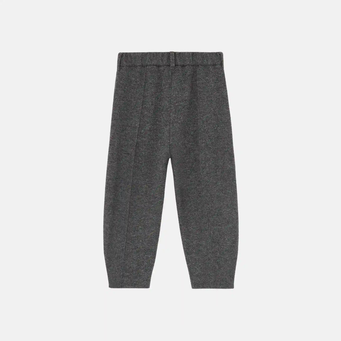 Loro Piana Kids Zack Trousers in Jersey Novalis, Grey Melange, Back
