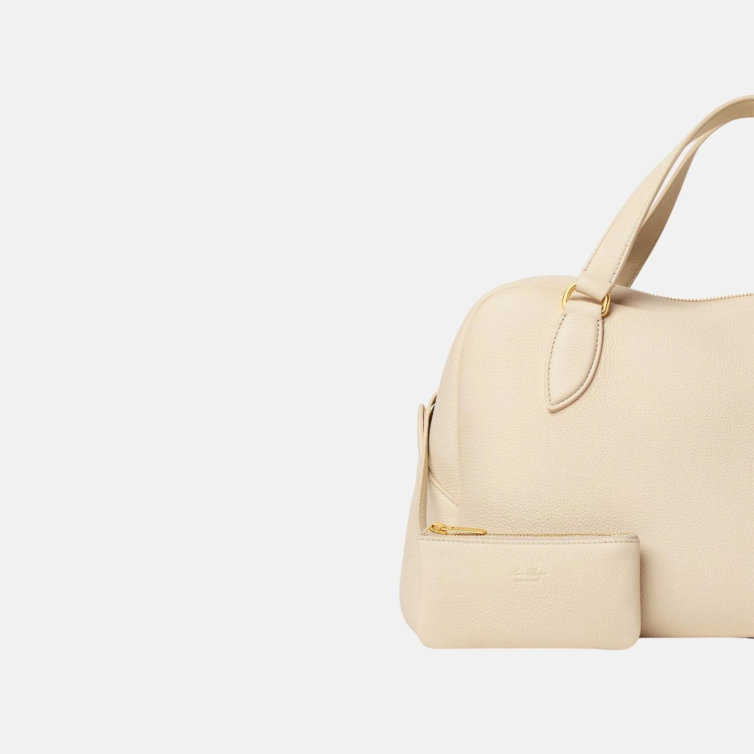 Loro Piana Medium Needle Bag in Calfskin, Close