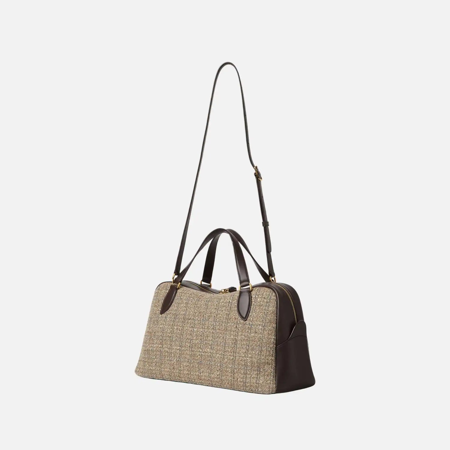 Loro Piana Medium Needle Bag in Virgin Wool and Linen, Side