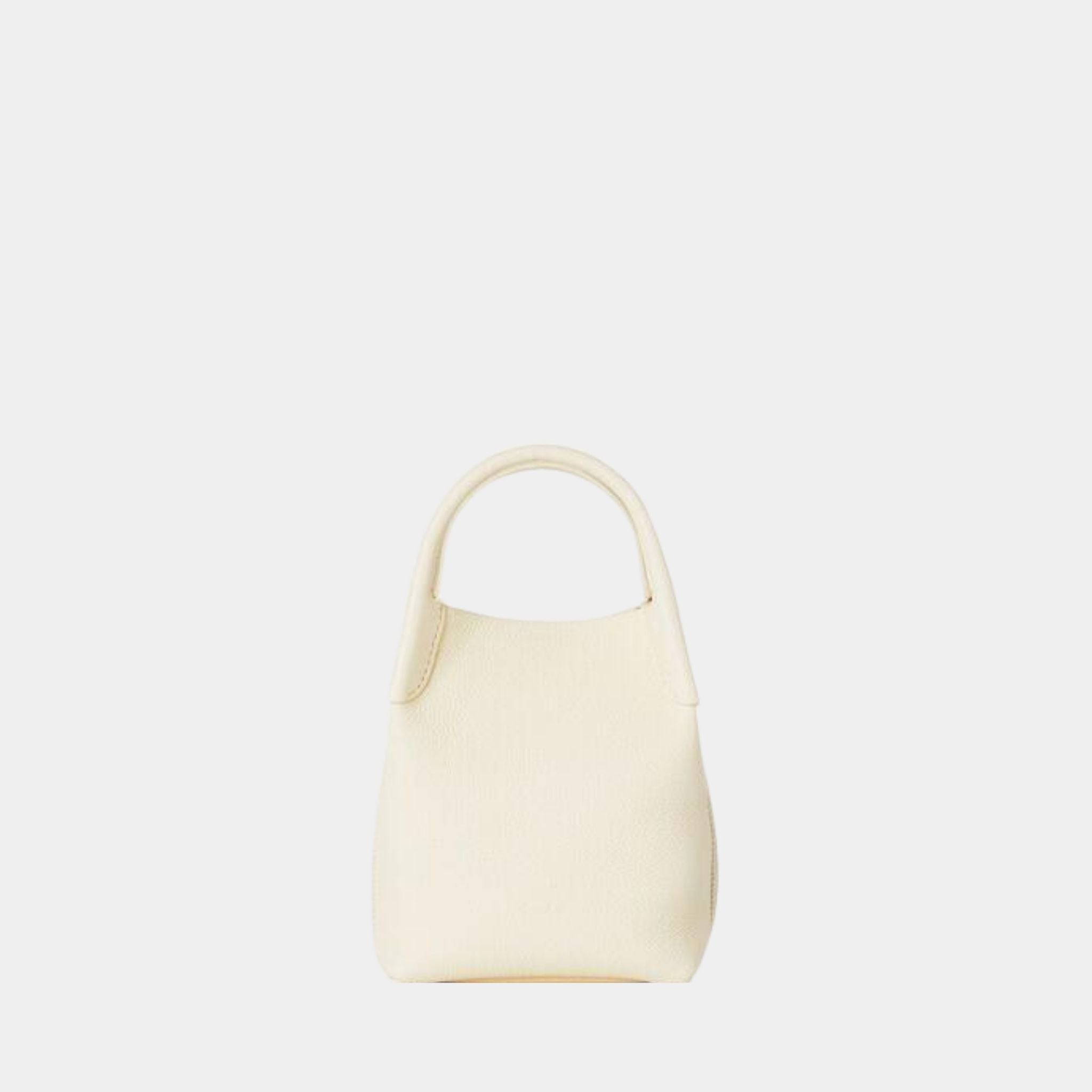 Loro Piana Micro Bale Bag, Whisper White, Front View