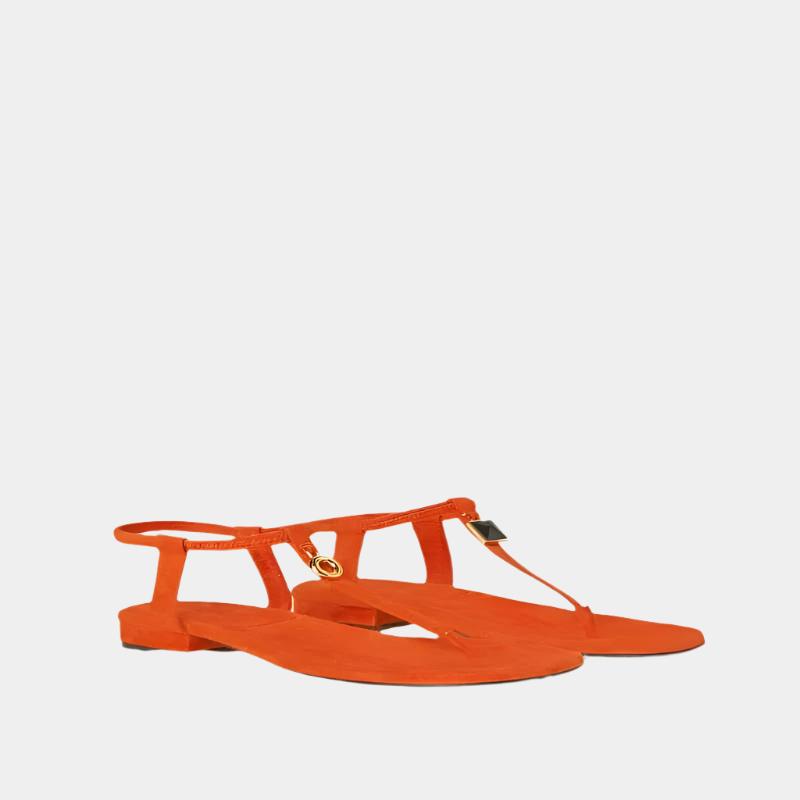 Loro Piana Mindil Sandal Kyoto Orange front view