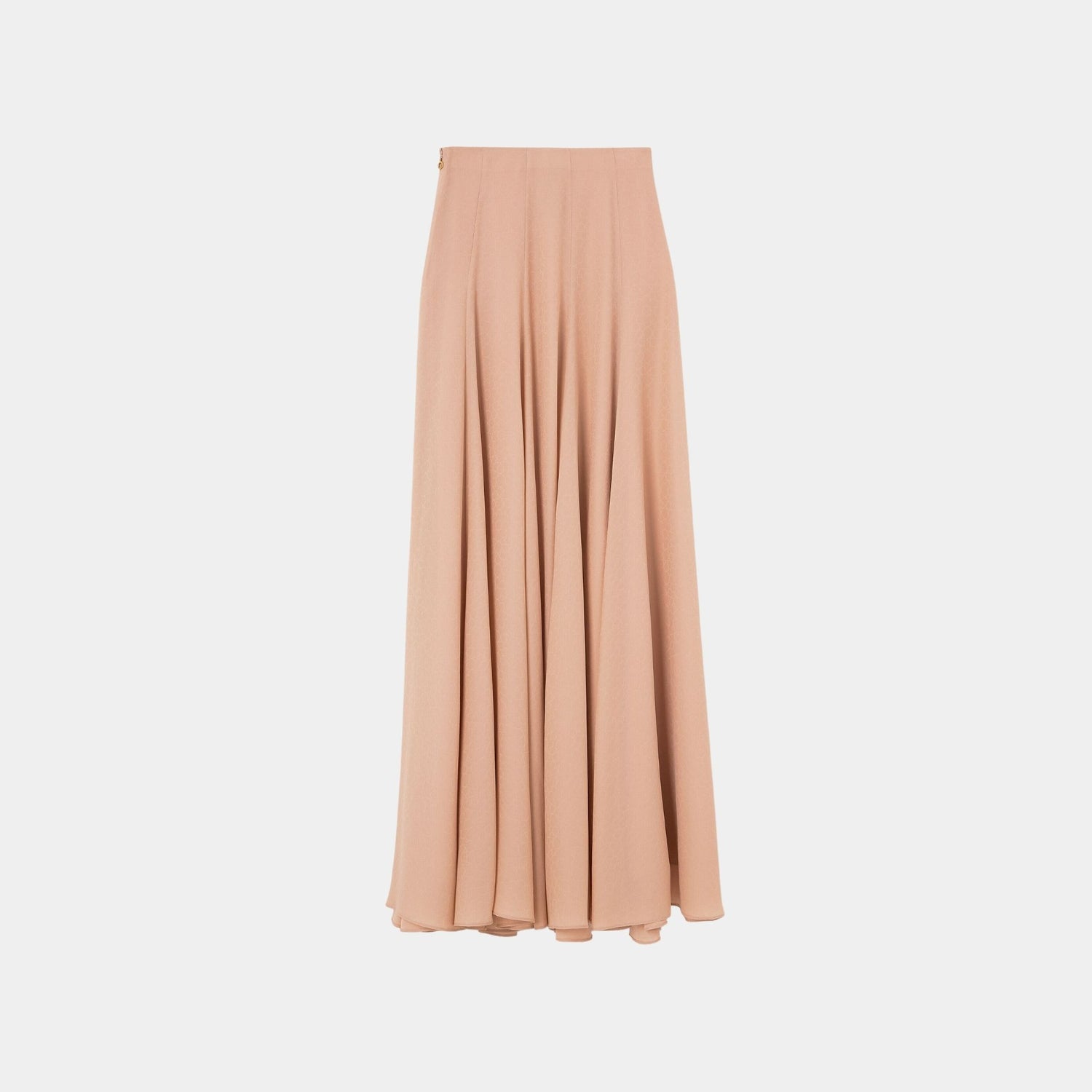 Loro Piana Monika Skirt Silk, Natural Shell, Back