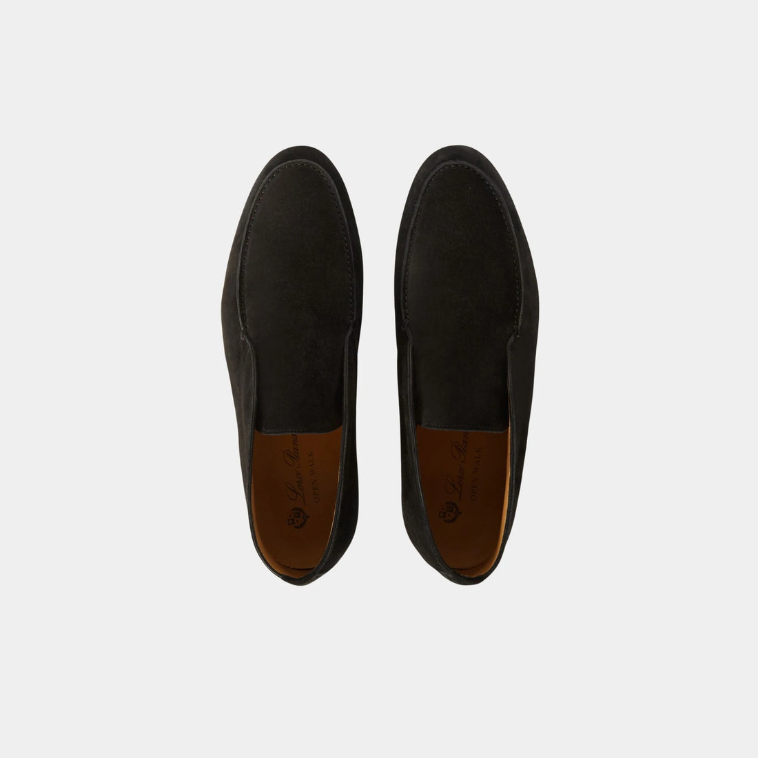 Loro Piana Open Walk Ankle Boots, Black, Top