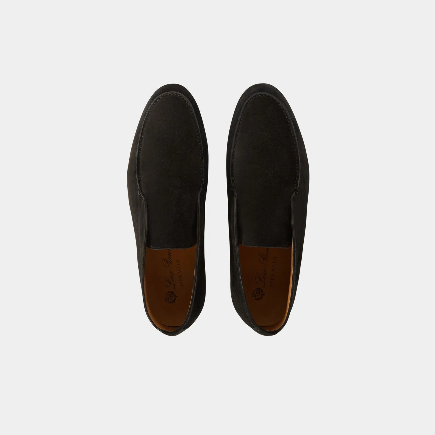 Loro Piana Open Walk Ankle Boots, Black, Top