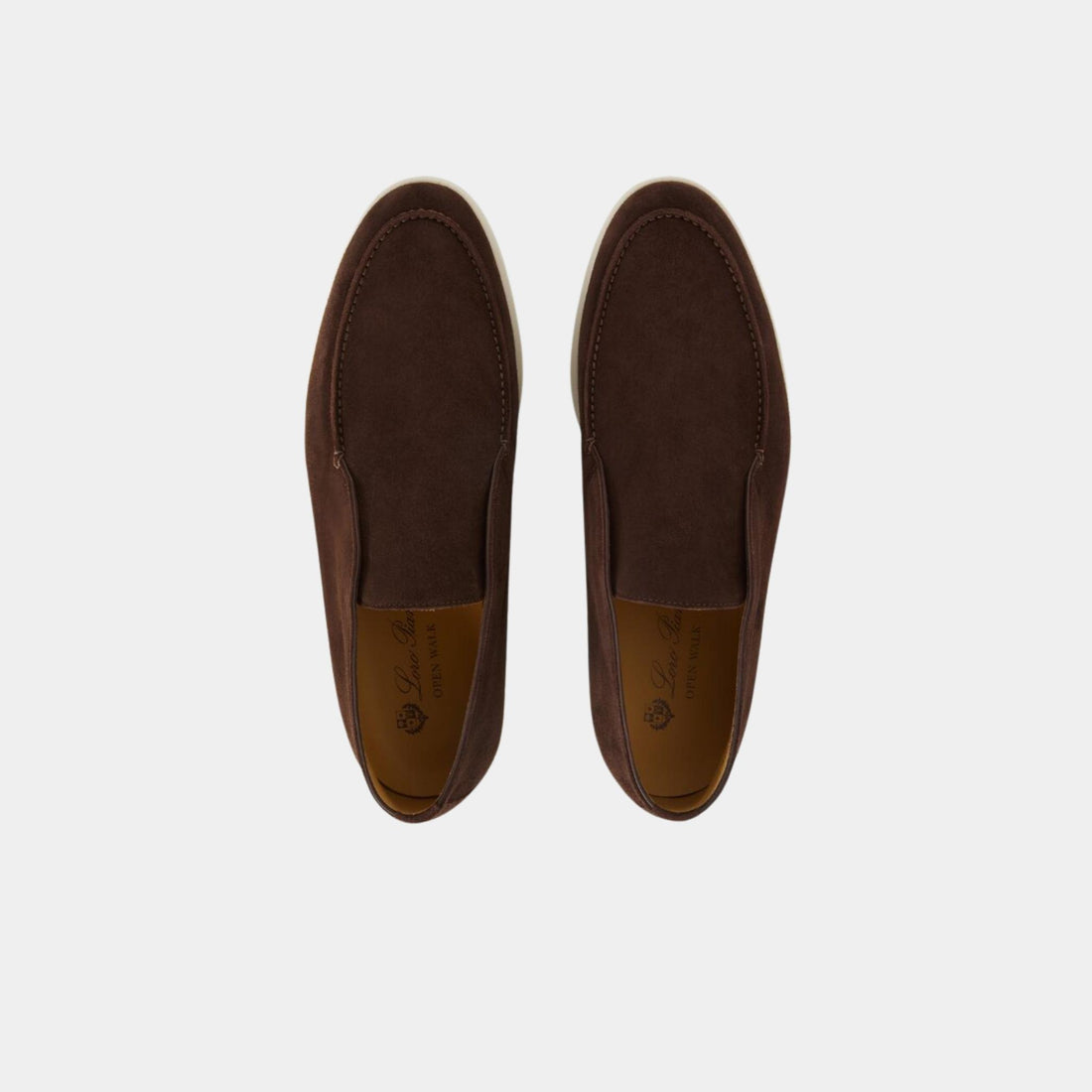 Loro Piana Open Walk Ankle Boots, Chocolate, Top