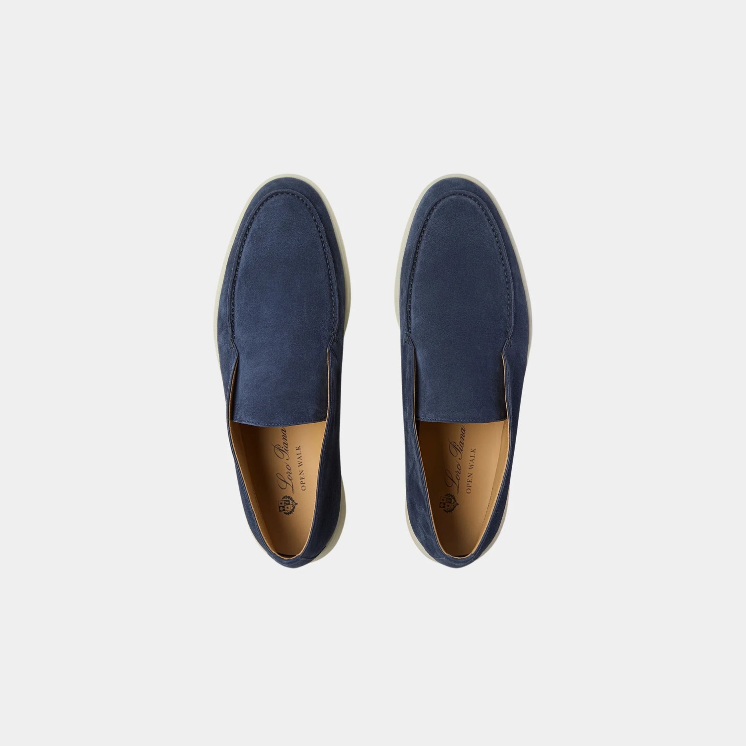 Loro Piana Open Walk Ankle Boots, Deep Dark Sea, Top