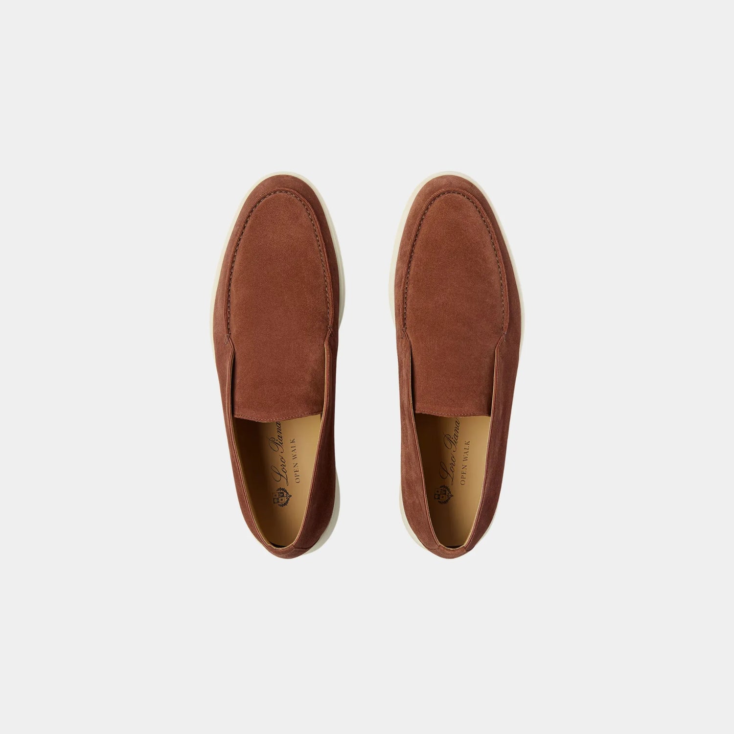 Loro Piana Open Walk Ankle Boots Suede, Brown Whiskey, Top