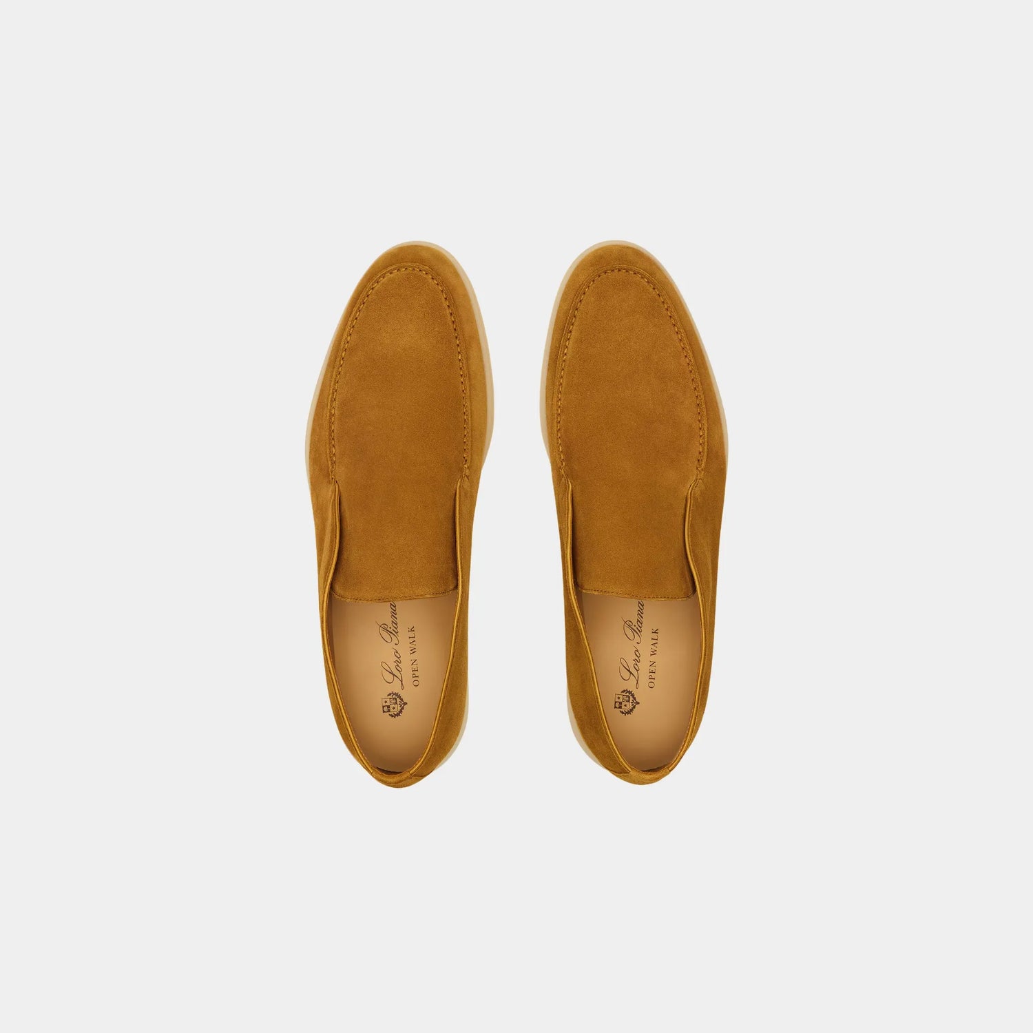 Loro Piana Open Walk Ankle Boots Suede, Dark Saffron, Top